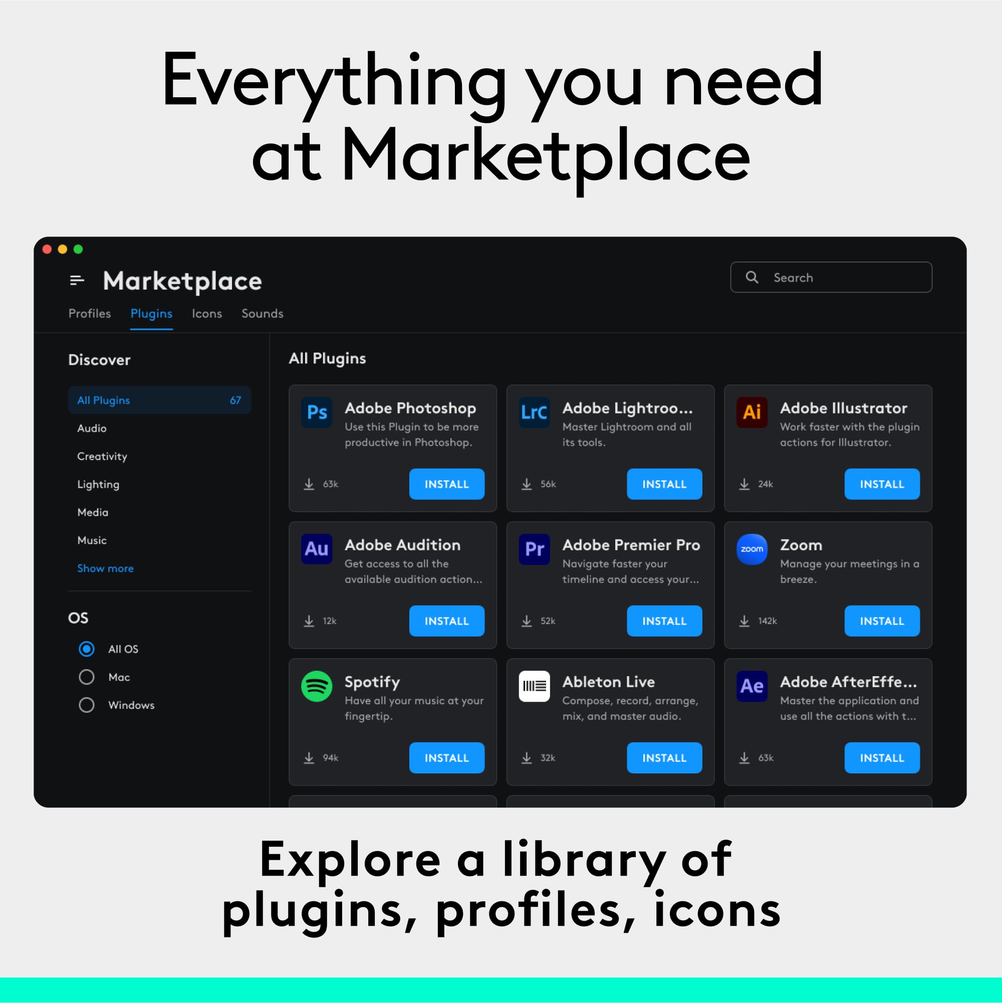 Logitech MX Creative Console - Programmable Keypad with 9 Customisable LCD Keys 3