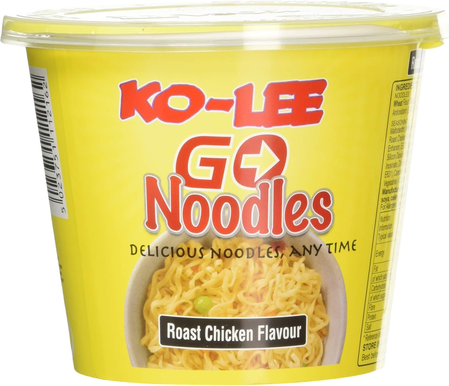 Ko-lee Go Cup Noodles Roast Chicken Flavour 65g (Pack of 12) 1