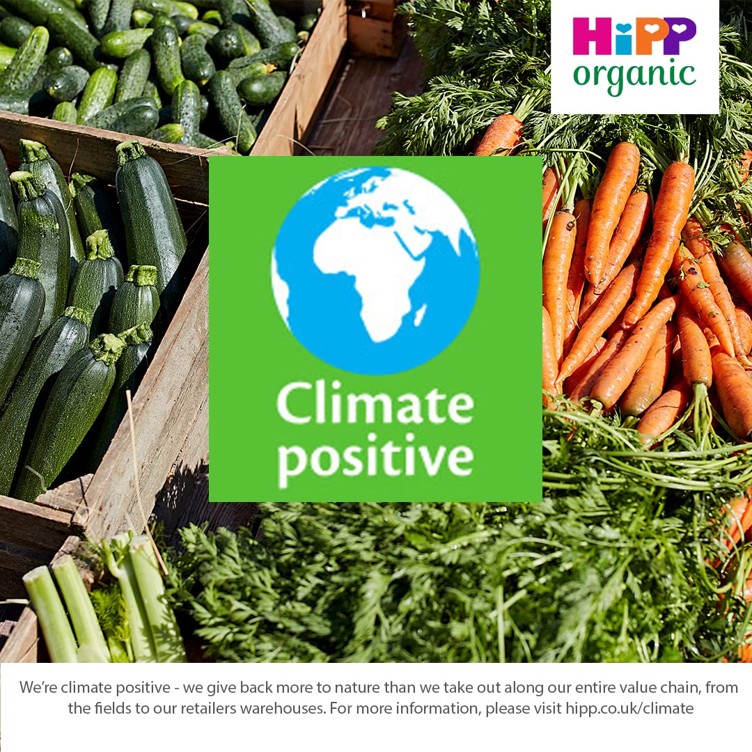 HiPP Organic Carrots & Peas Baby Food Jar 4+ Months 125g (Pack of 6) 3