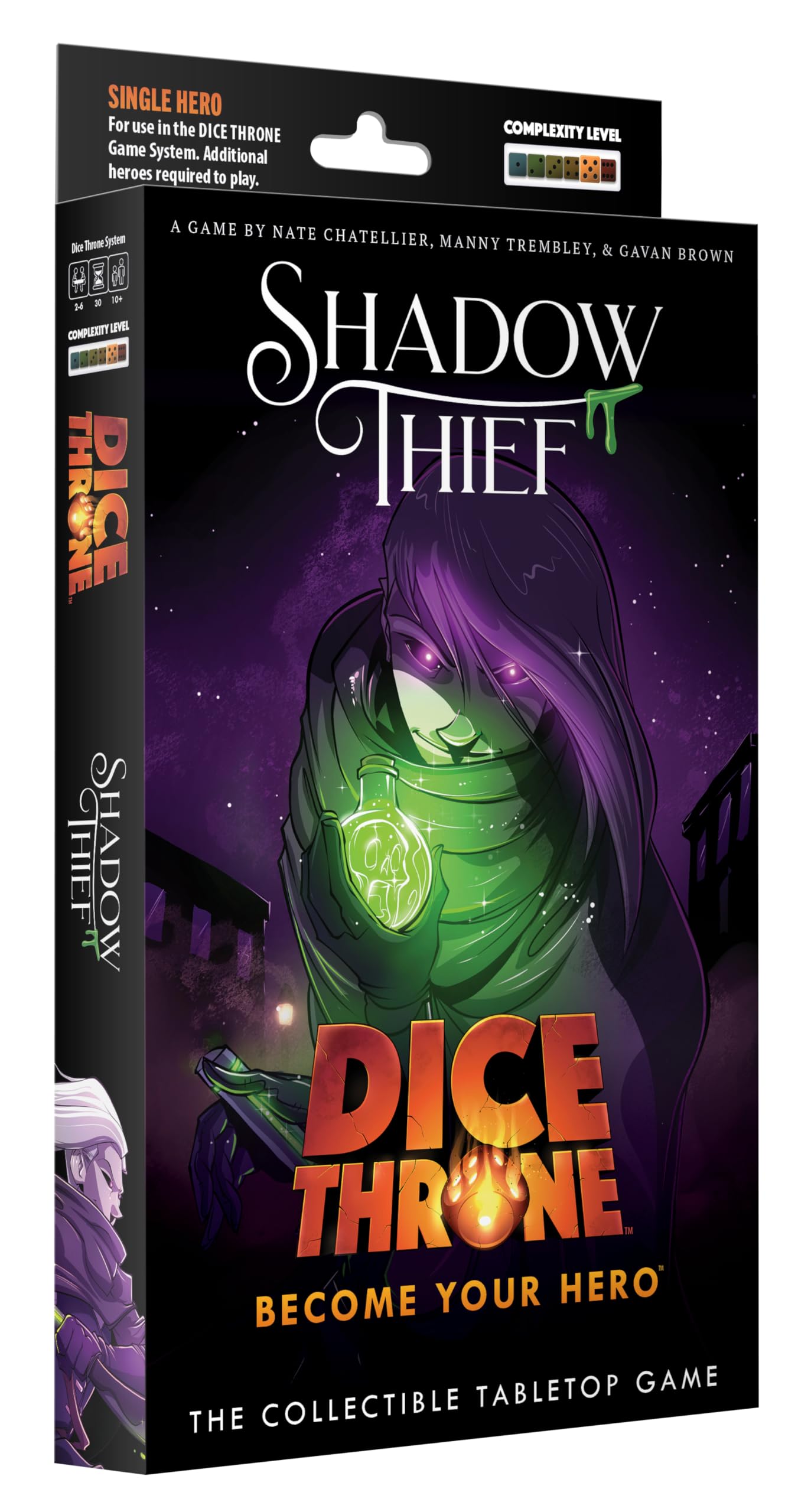 Dice Throne Shadow Thief Hero Pack - Stealth & Poison Playstyle | 2-4 Players | Ages 8+