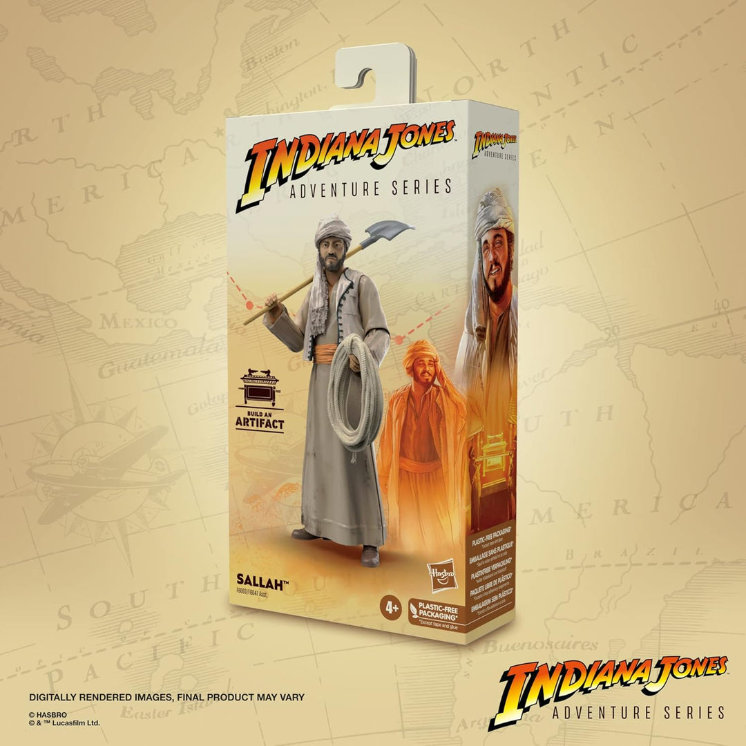 Hasbro Indiana Jones Adventure Series Raiders of the Lost Ark - Sallah 6-Inch Action Figure (F6063)