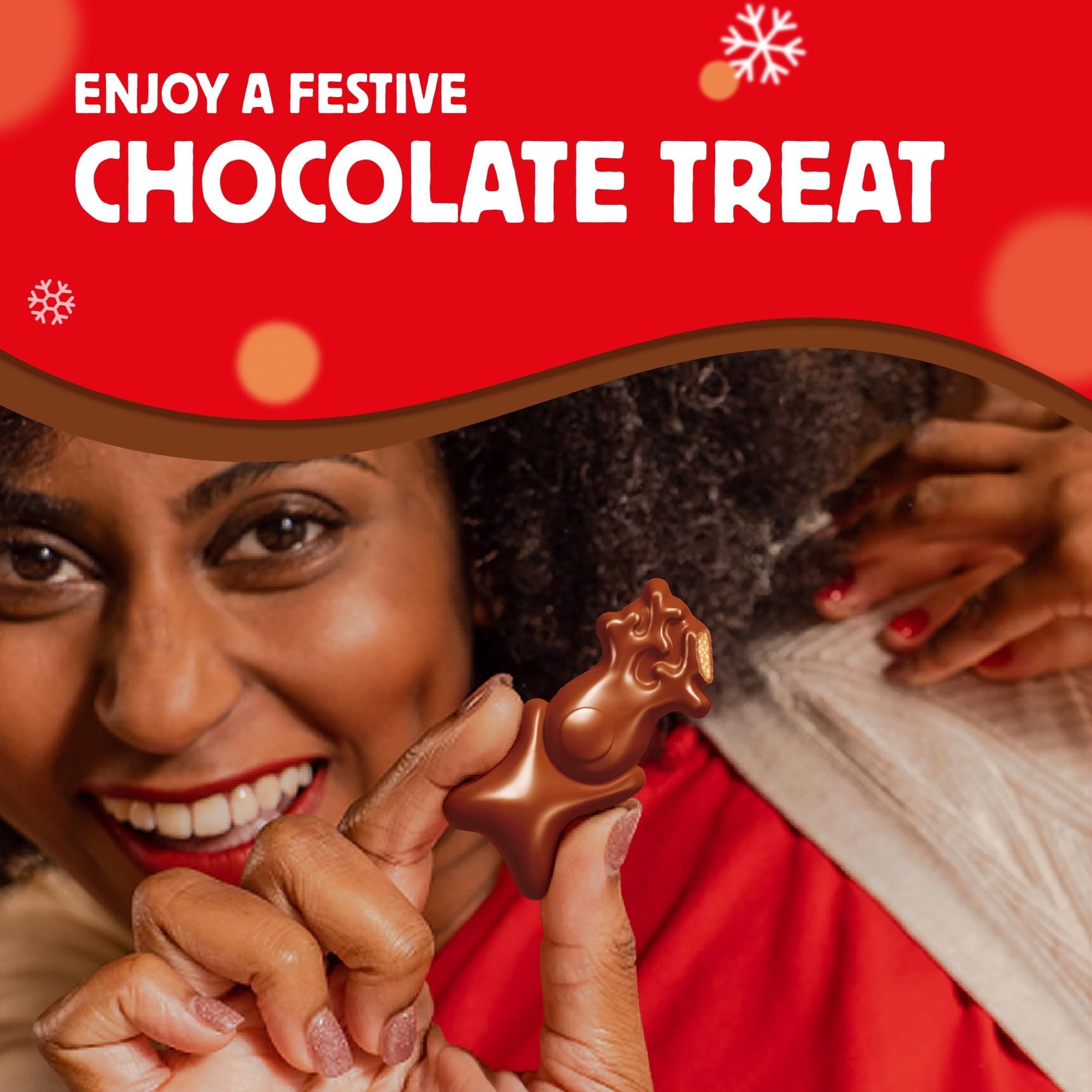 Maltesers Gingerbread Flavour Reindeer, Milk Chocolate, Malt & Honeycomb Treat 3