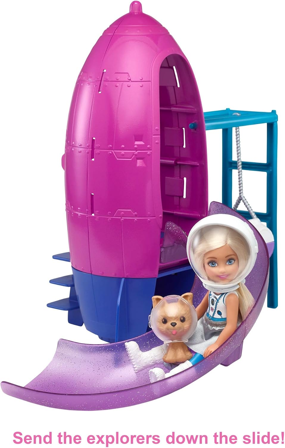 Barbie Space Discovery Chelsea Doll & Rocket Ship Playset with Puppy - Ages 3 to 7 3