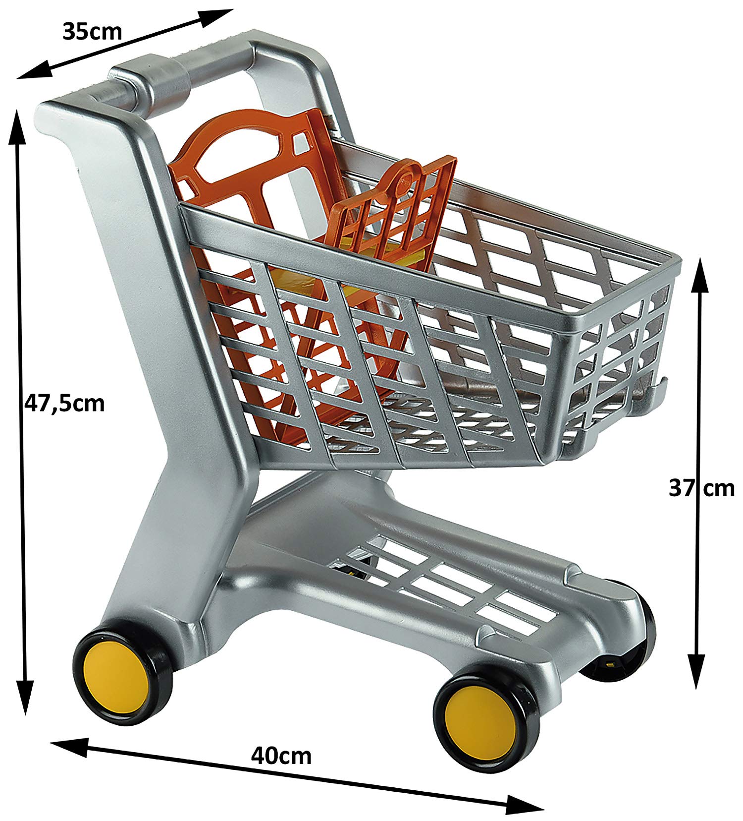 Theo Klein 9690 Shopping Trolley with Folding Seat for Dolls - Pretend Play Toy for Toddlers 2+ 7