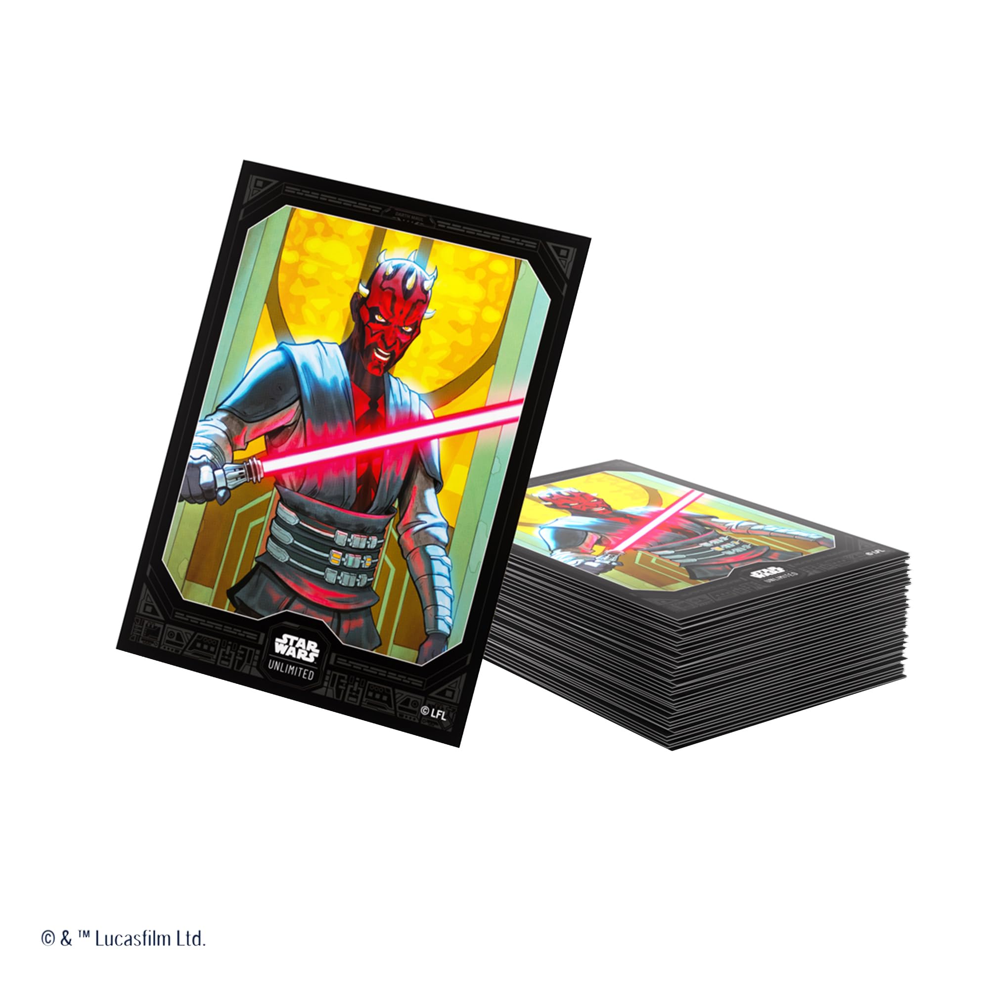 Gamegenic Star Wars Unlimited Darth Maul Art Card Sleeves | 66x92mm | 61 Count 2
