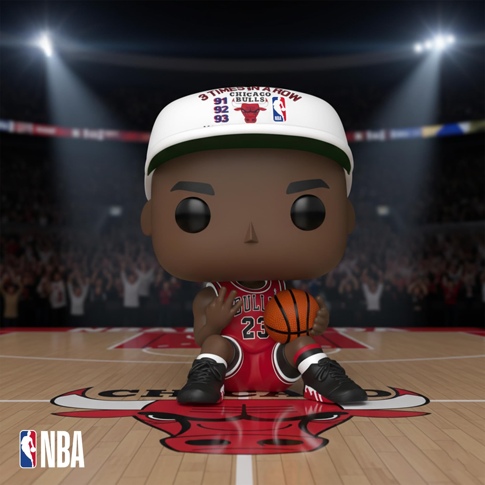 Funko POP! NBA Michael Jordan - 3 in a Row Collectible Figure | Vinyl | 3.75 in