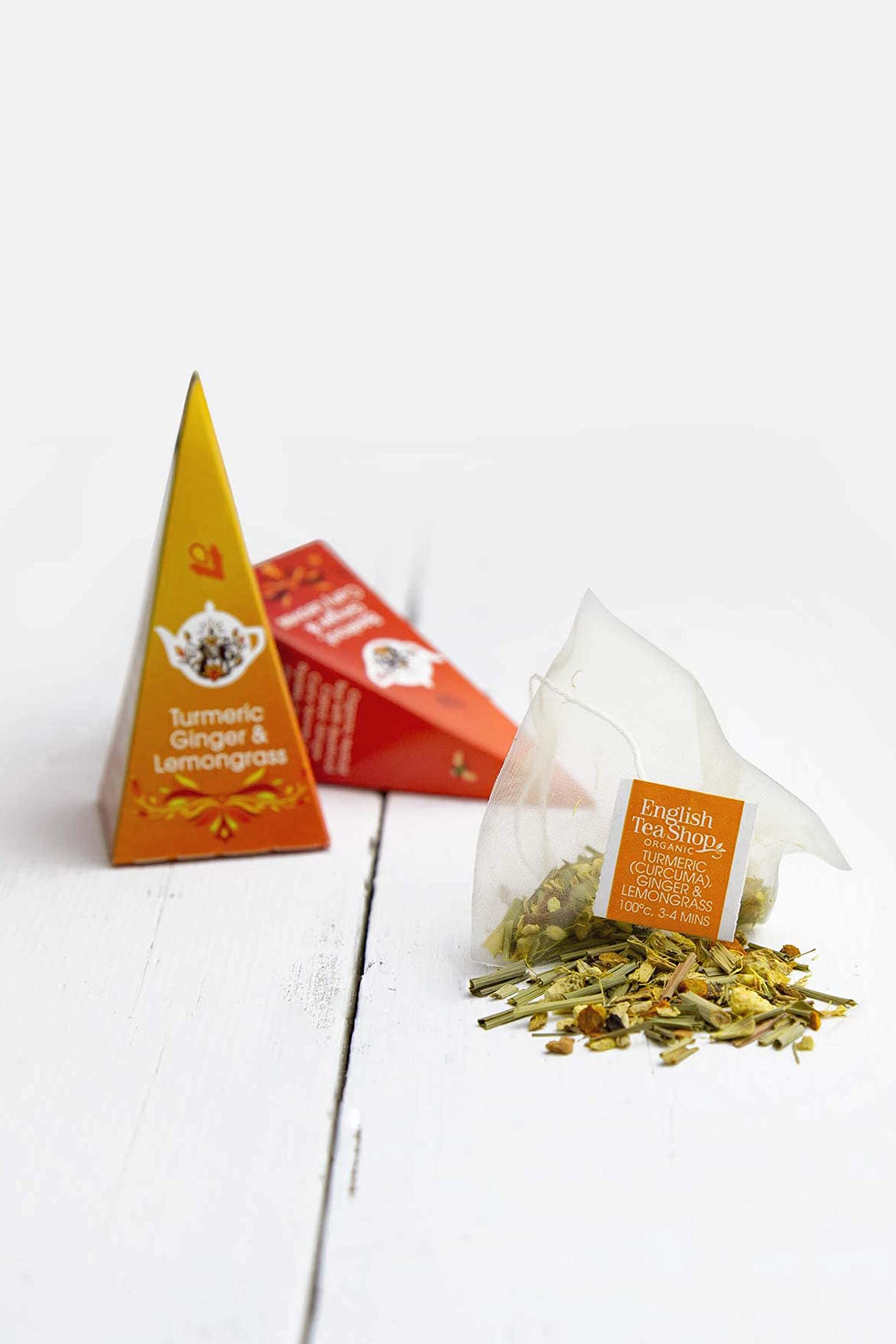 English Tea Shop Super Tea Prism Collection - 12 Fairtrade Organic Pyramid Tea Bags in 6 Flavours