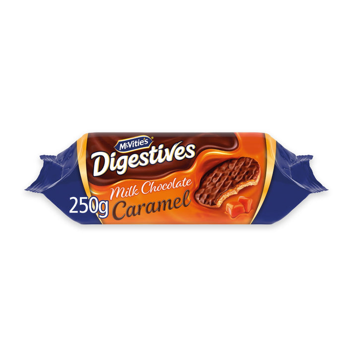McVitie's Milk Chocolate Digestives Biscuits, The Caramel One, 250g (Pack of 1)