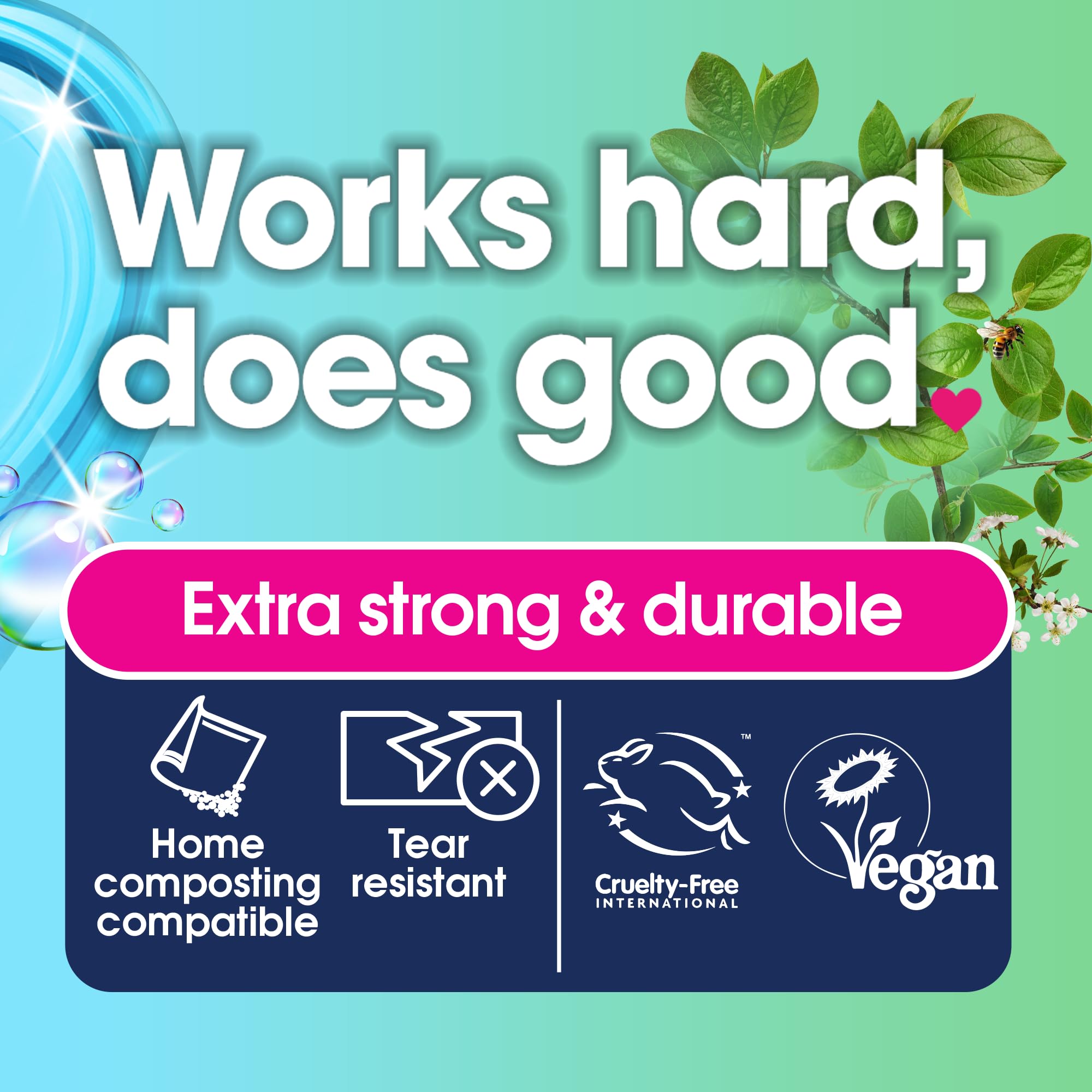 Ecozone 10L Compostable Caddy Liners, 100% Biodegradable Plant-Based Bin Bags 5