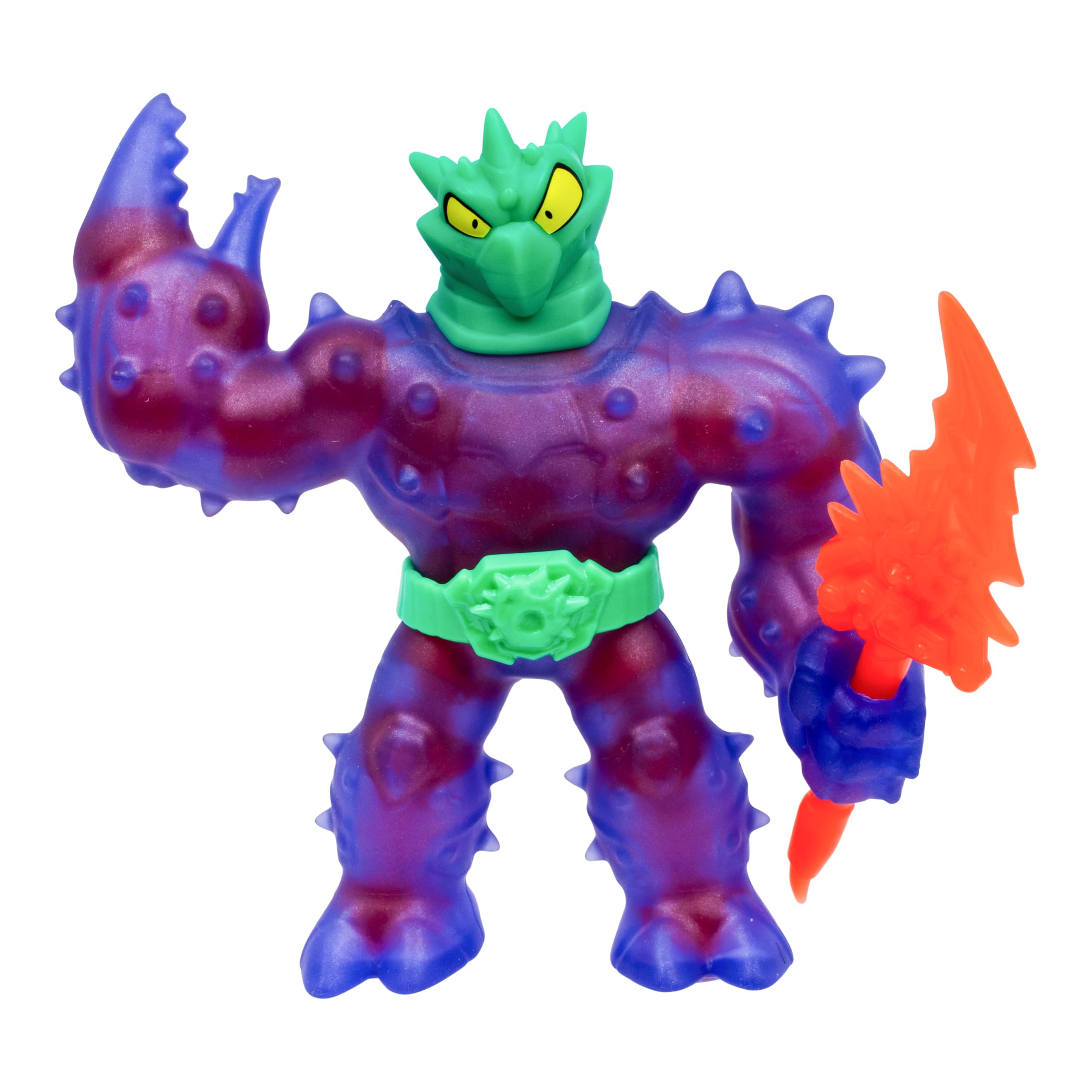 Heroes of Goo Jit Zu Meteor Madness Battle Cacticus Action Figure | Stretches to 3x Size | Thunder Spear Accessory