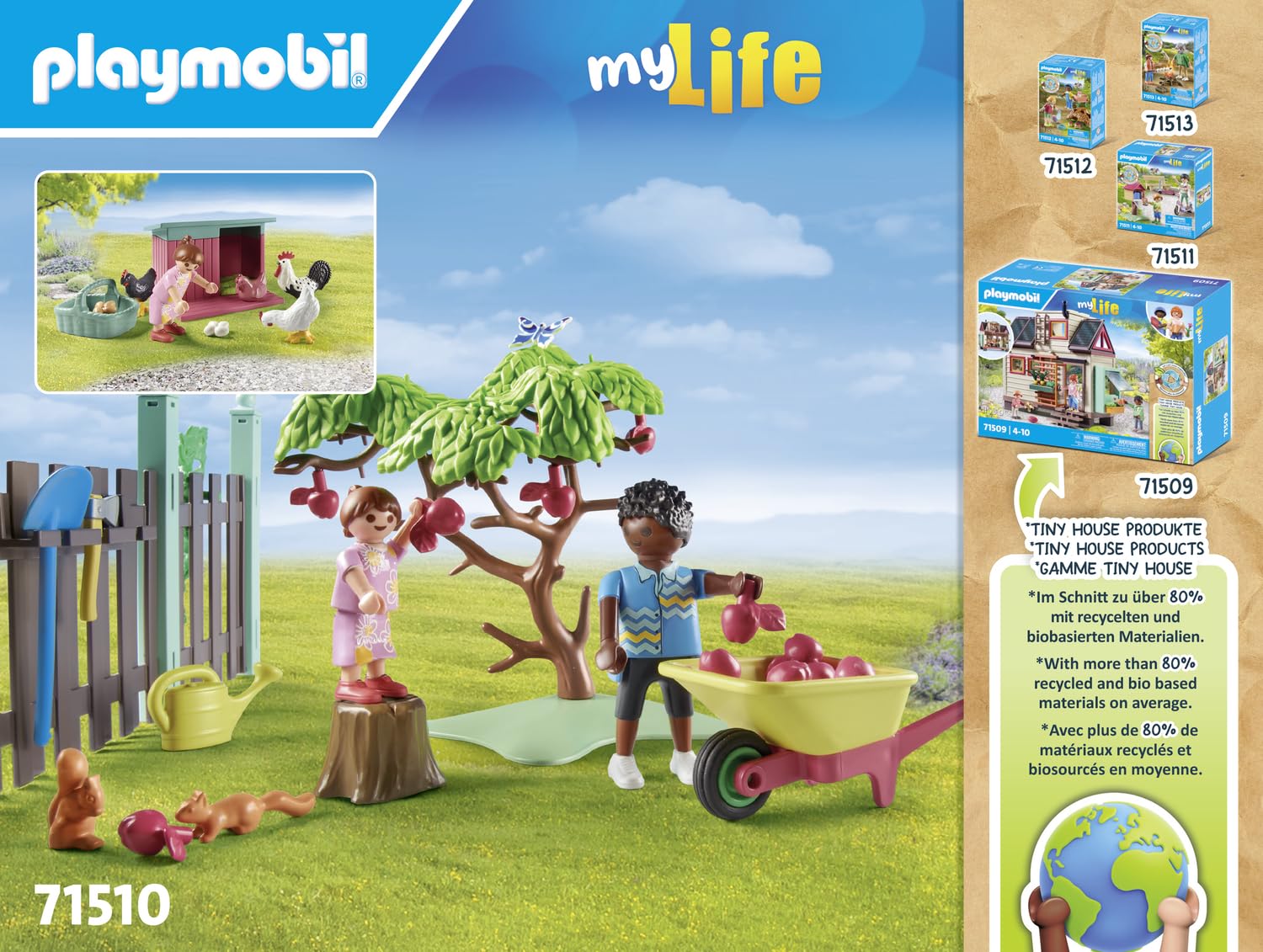 Playmobil Little Chicken Farm Playset - Nature-Inspired Living | Ages 4+ | 77 Pieces 5
