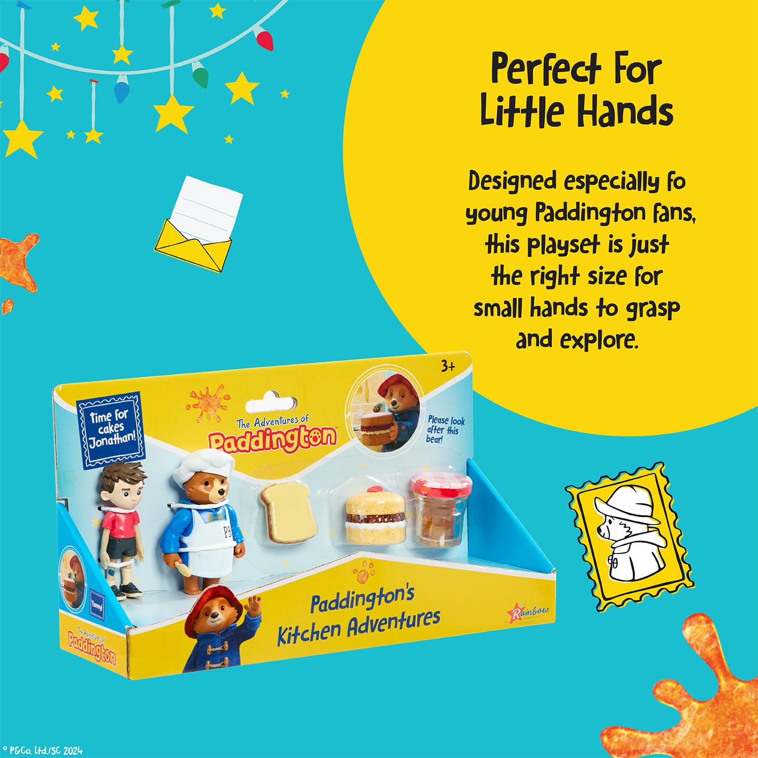 Rainbow Designs Paddington Bear Kitchen Playset - Chef Paddington & Jonathan, Ages 3+ 2