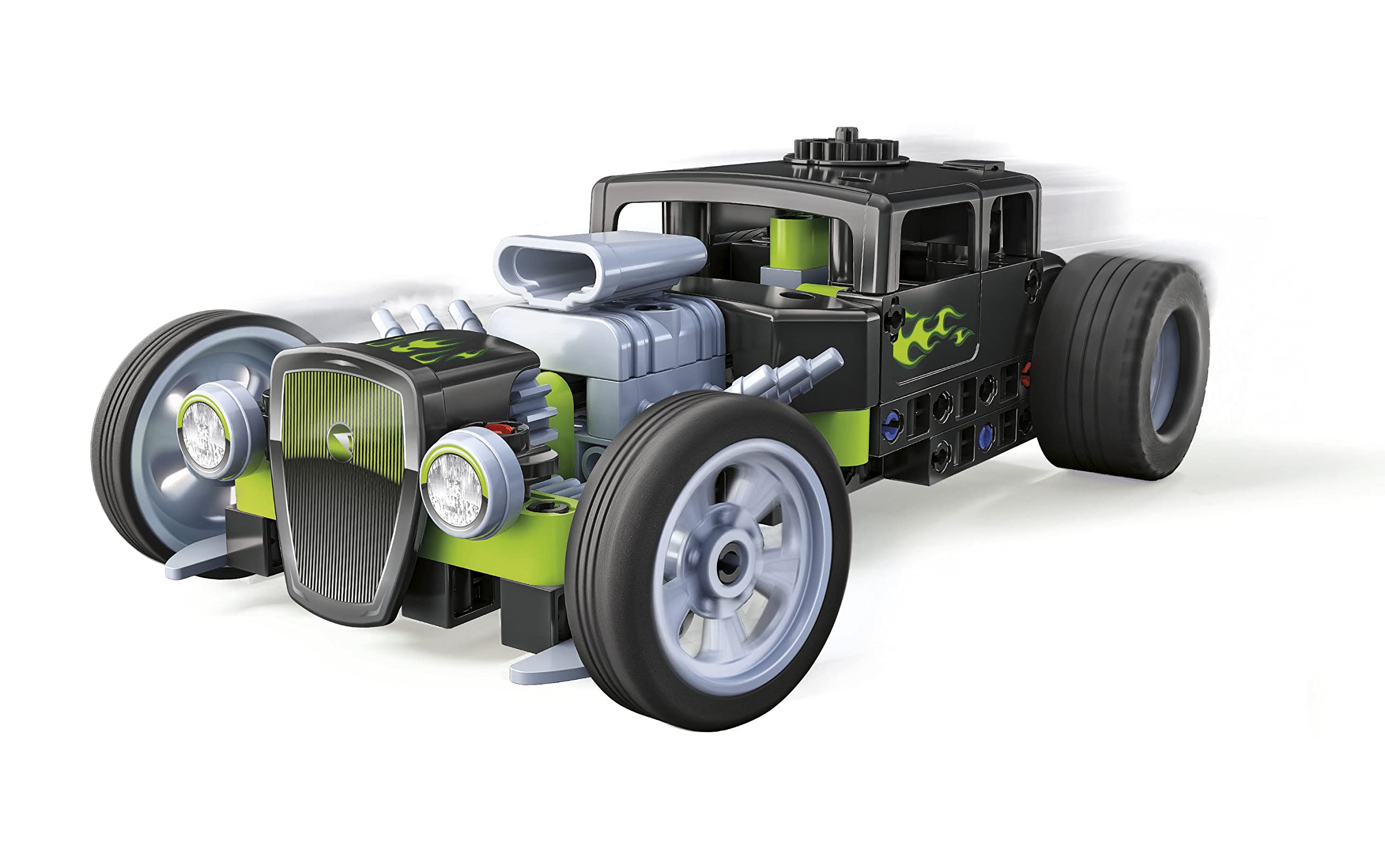 Clementoni Science Museum Mechanics - Hot Rod & Rocket Truck Building Set for Kids 8-12 8