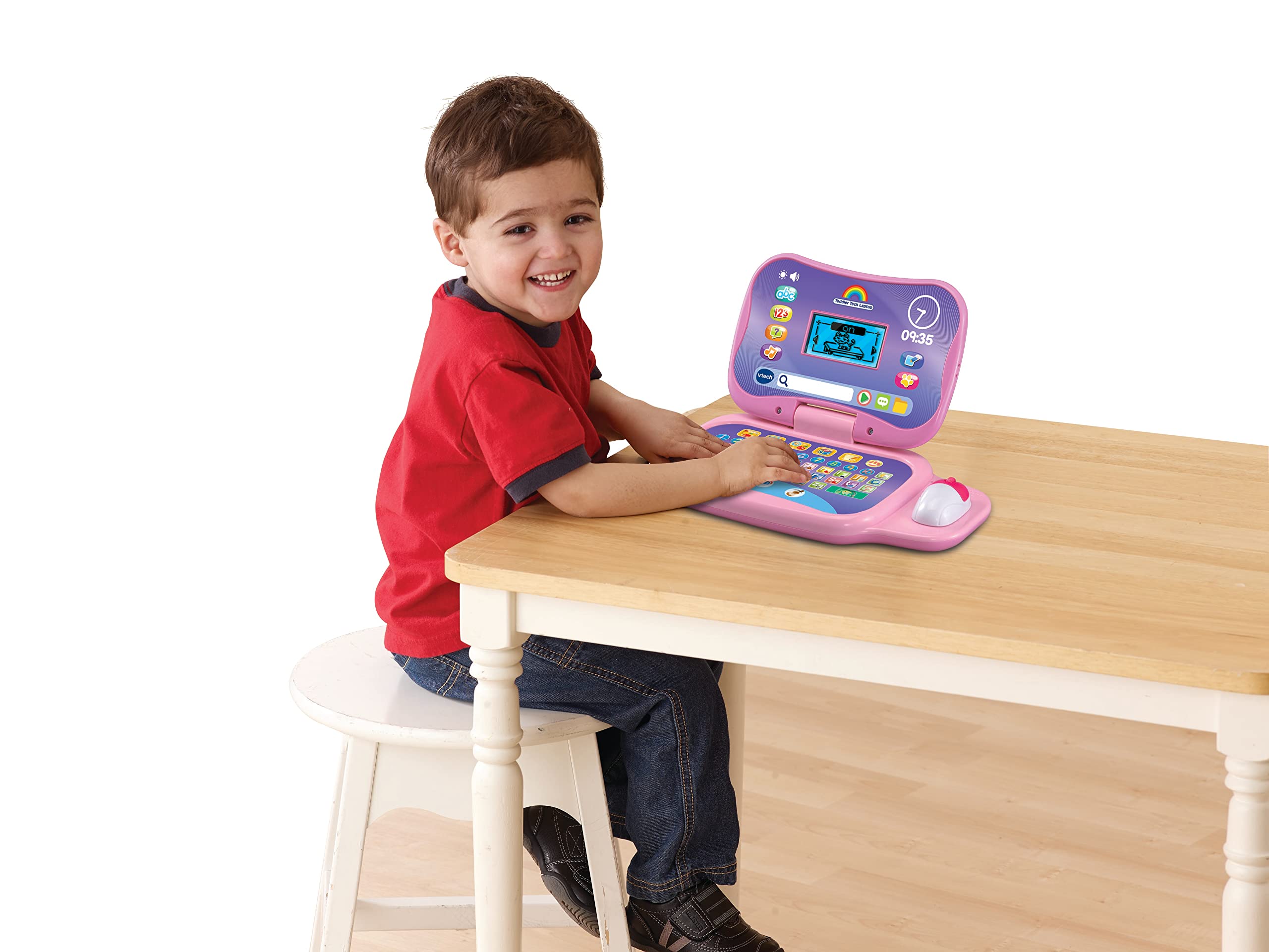 VTech Toddler Tech Laptop - Interactive Educational Computer Toy for Ages 2-5 | Pink 4