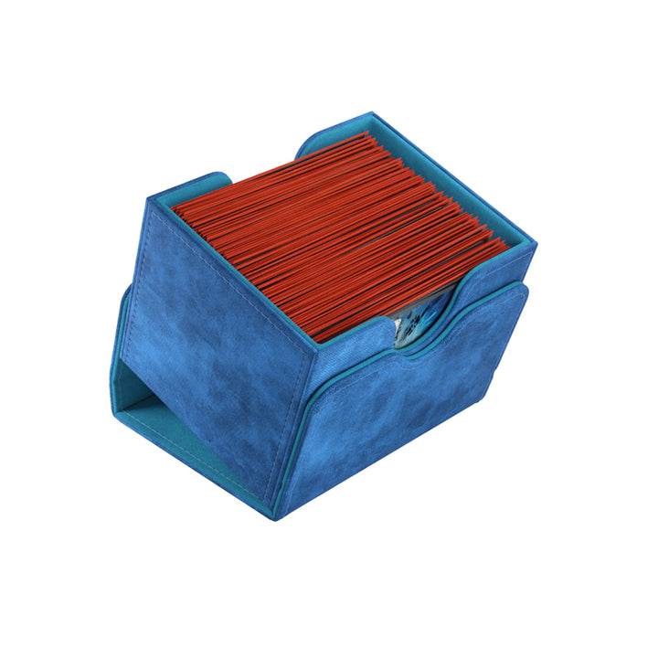 Gamegenic Sidekick 100+ XL Card Box - Holds 100 Double-Sleeved Cards, Blue