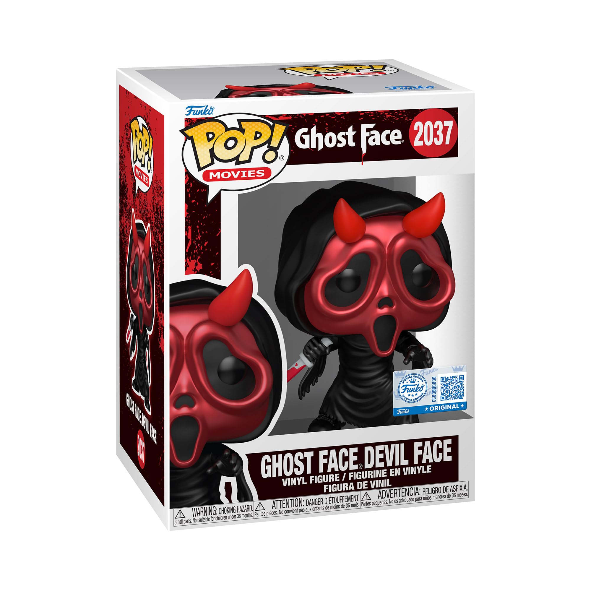 Funko POP! Vinyl: Ghost Face - Devil Mask Metallic Exclusive Figure | 3.75 in | Vinyl