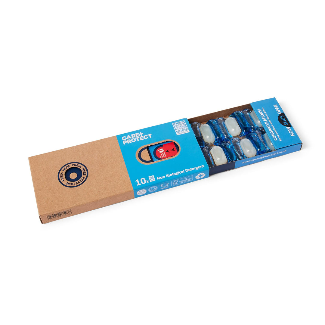 CARE + PROTECT - Premium Laundry Detergent Capsules 3-in-1 Non-Bio