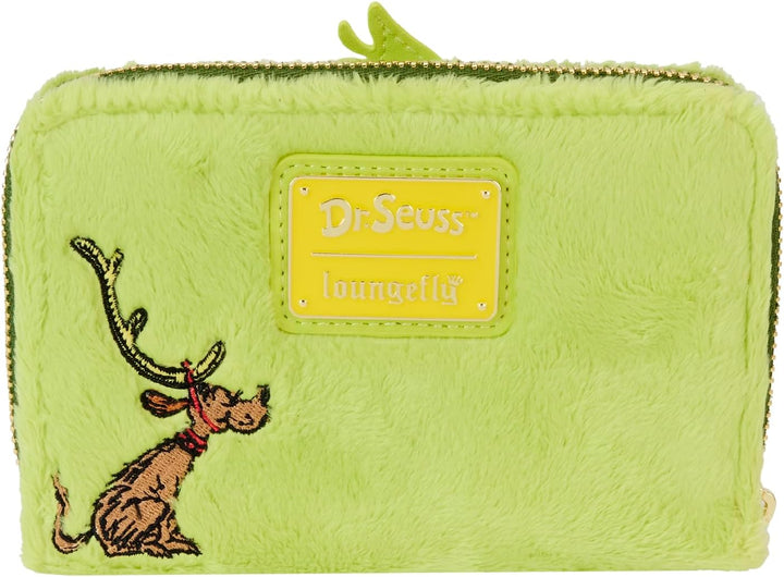 Loungefly Dr. Seuss How the Grinch Stole Christmas Plush Zip Around Wallet (DSSWA0024)