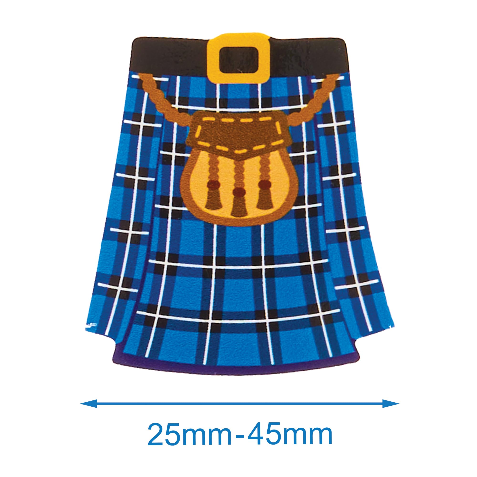 Baker Ross FX991 Scotland Foam Stickers - Pack of 150, 3D Self-Adhesive Embellishments 3