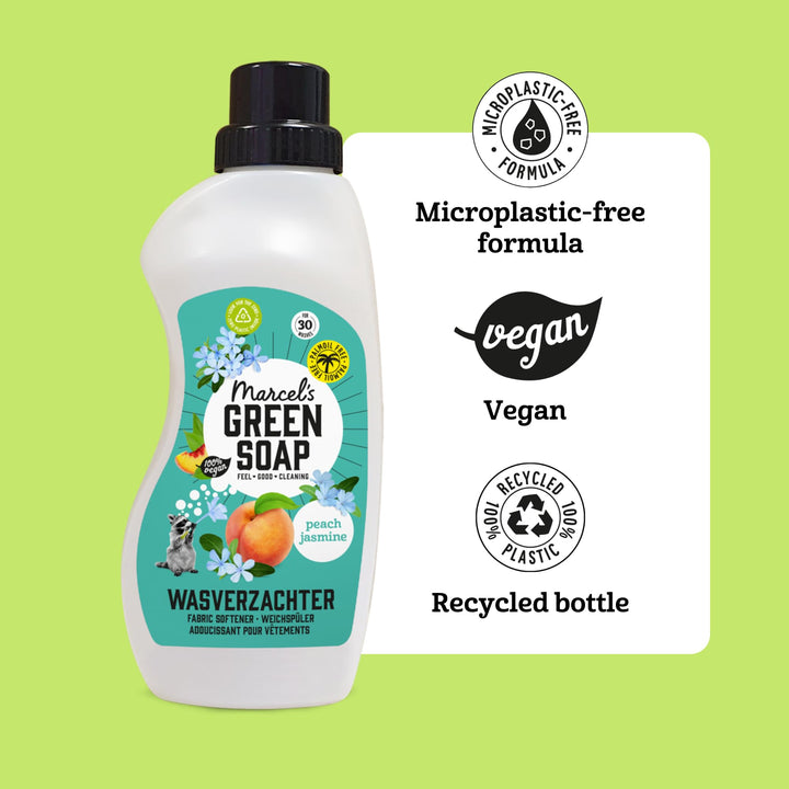 Marcel's Green Soap - Peach & Jasmine Fabric Conditioner (1L)