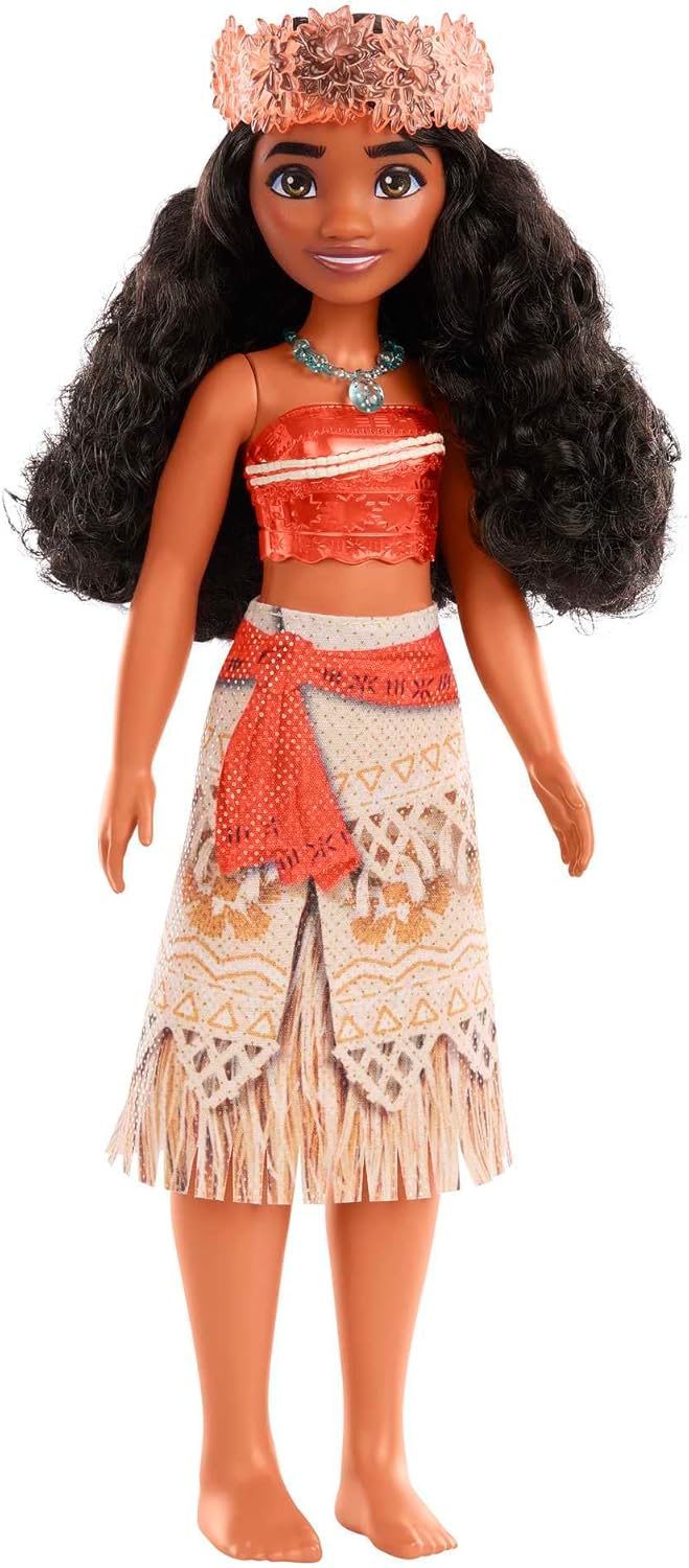 Disney Princess Moana Posable Fashion Doll with Sparkling Outfit and Removable Accessories 1