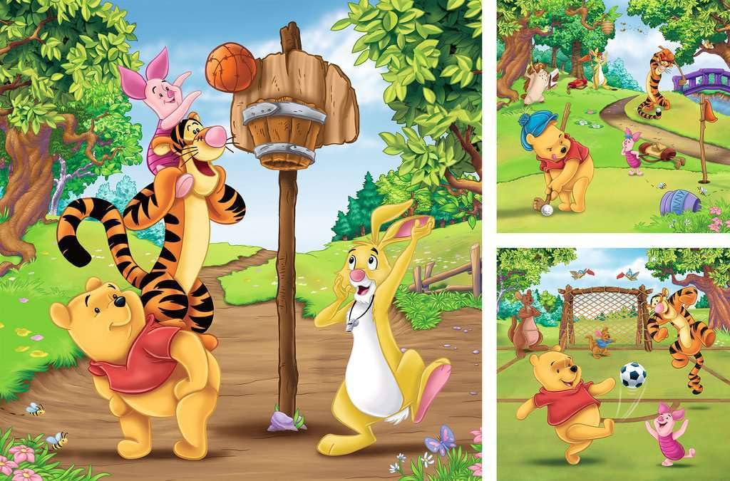 Ravensburger Winnie The Pooh - 3 x 49 Piece Jigsaw Puzzles for Kids Age 5+ 2