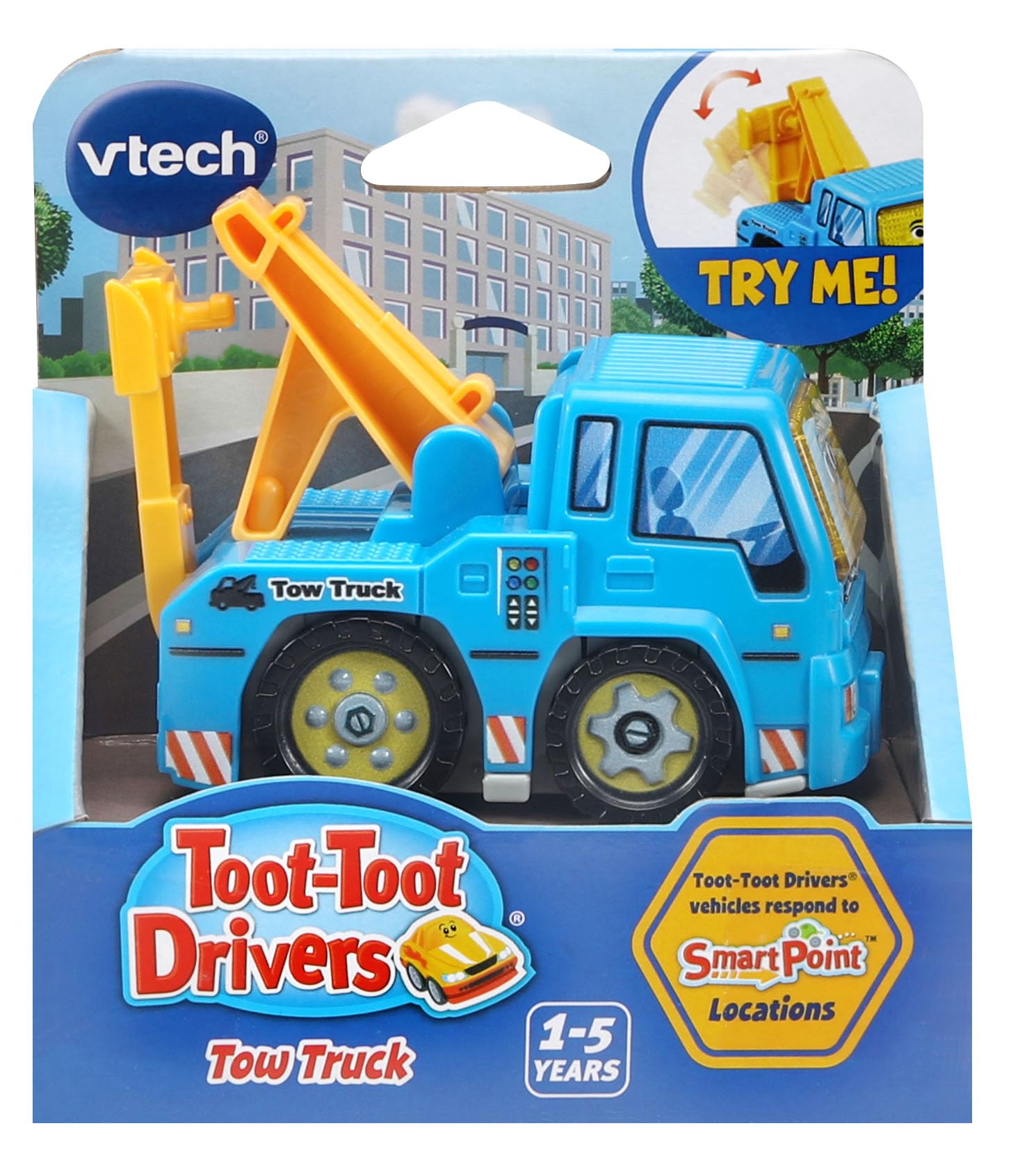 VTech Toot-Toot Drivers Tow Truck - Interactive Musical Toy Vehicle with Lights & Sounds for Toddlers 12 Months+ 2