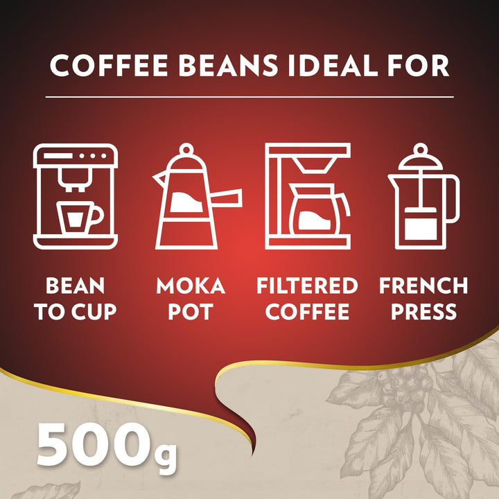 Lavazza Espresso Barista Gran Crema - Drum Roasted Whole Coffee Beans, 500g