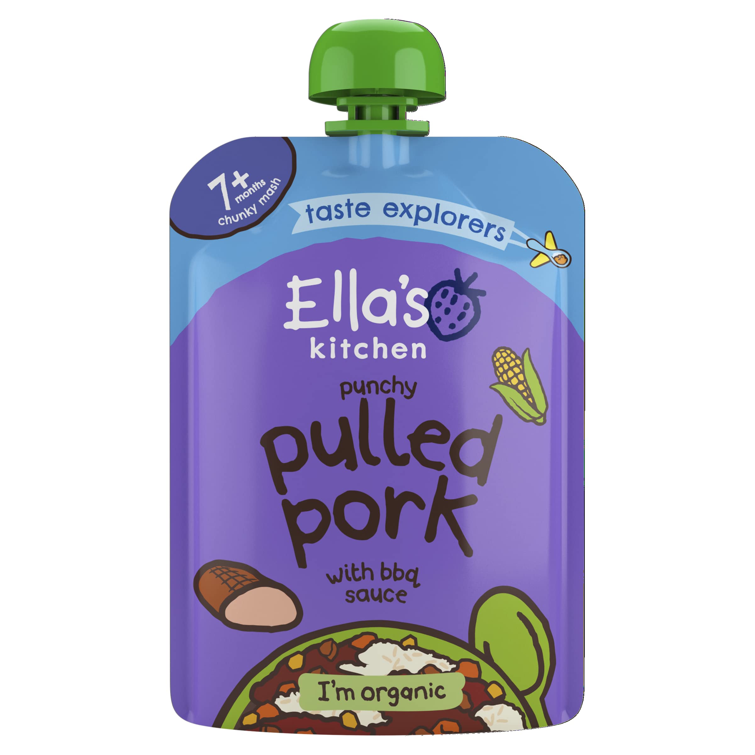 Ella's Kitchen - Punchy Pulled Pork with Barbeque Sauce Organic Baby Meal