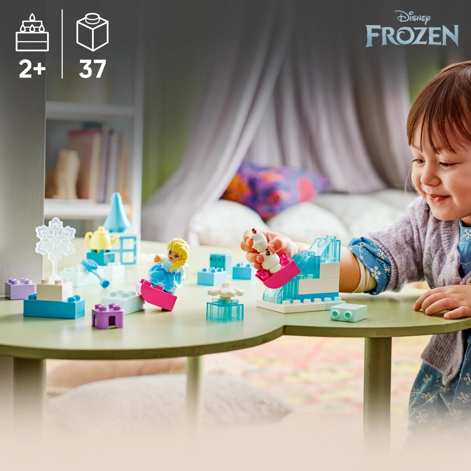 LEGO DUPLO Disney Frozen Creative Box 10462 with Elsa and Olaf | 37 Pieces | Ages 2+ 4