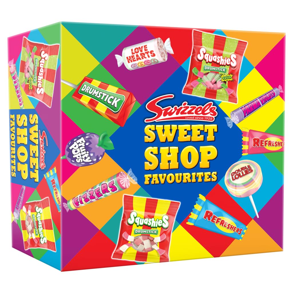 Swizzels Sweet Shop Favourites - Assorted Retro Sweets Gift | 500g Box | Individually Wrapped