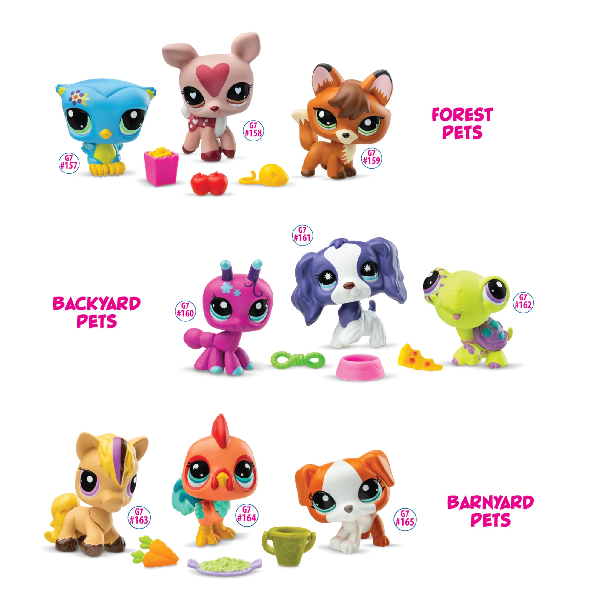 Littlest Pet Shop Series 3 Pet Trio Tube - Barnyard Pets Collectible Figures 7