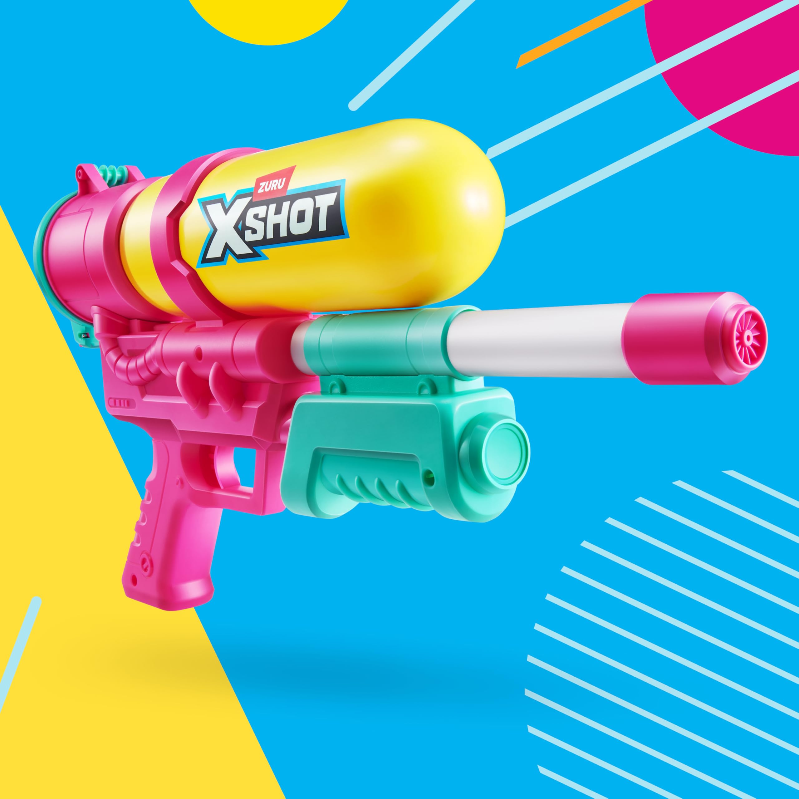 XSHOT Water Fast-Fill 80s Super Splash Water Blaster - 10M Range | 500ML Capacity | Purple