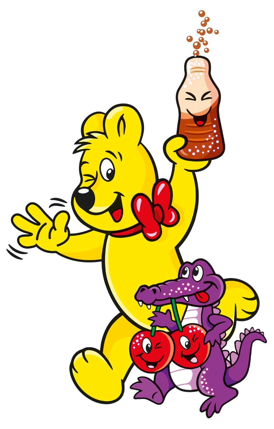 HARIBO Tangfastics Sour and Fizzy Gummy Sweets Multipack – 100 x 16g Mini Bags