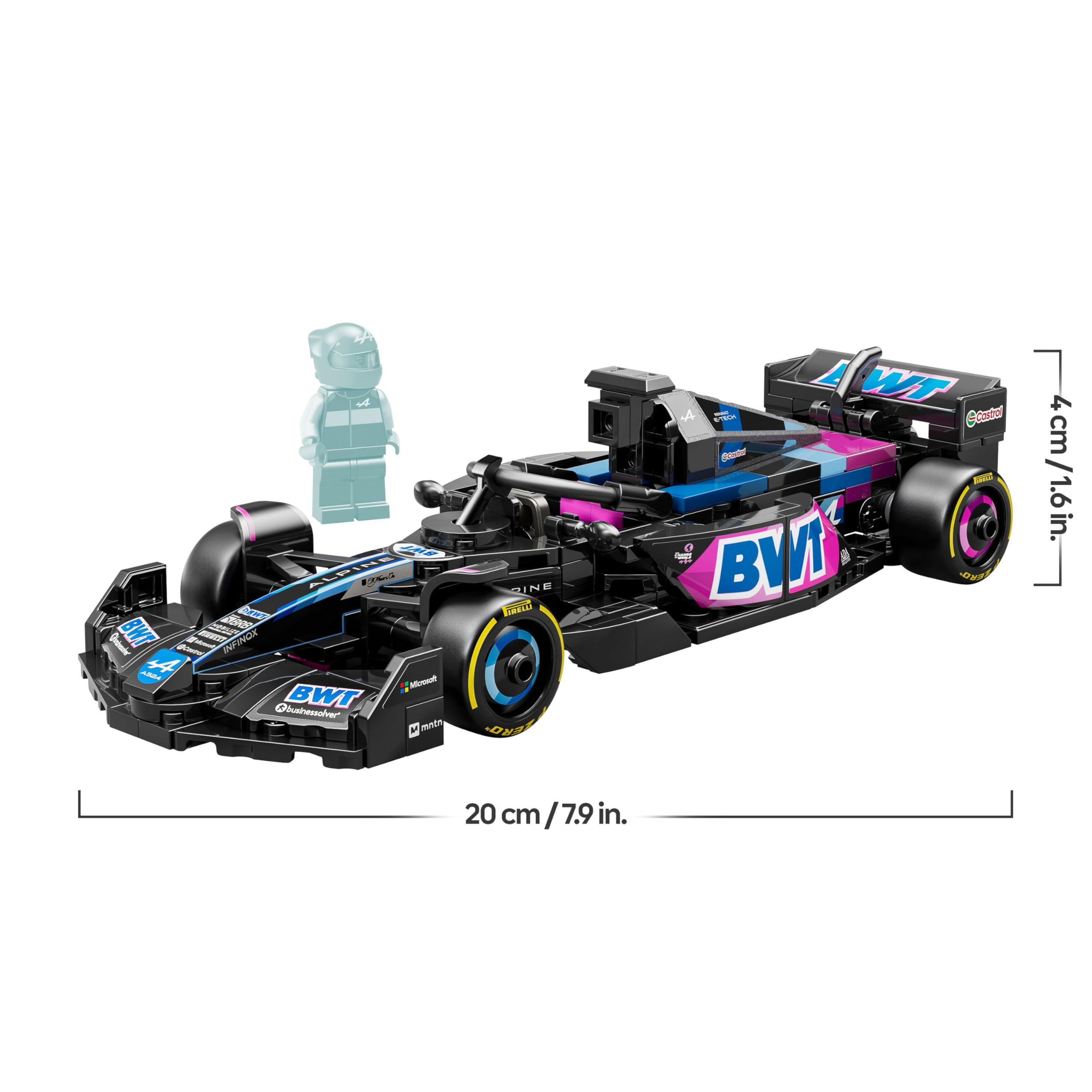 LEGO Speed Champions BWT Alpine F1 Team A524 Race Car Building Set 77248 for Ages 10+ 9