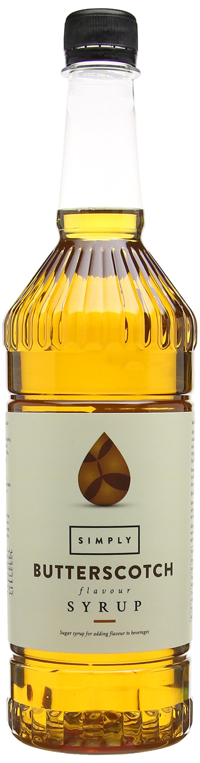 Simply Butterscotch Syrup - Vegan, Nut Free Flavoured Syrup for Coffee & Baking | 1 L 1