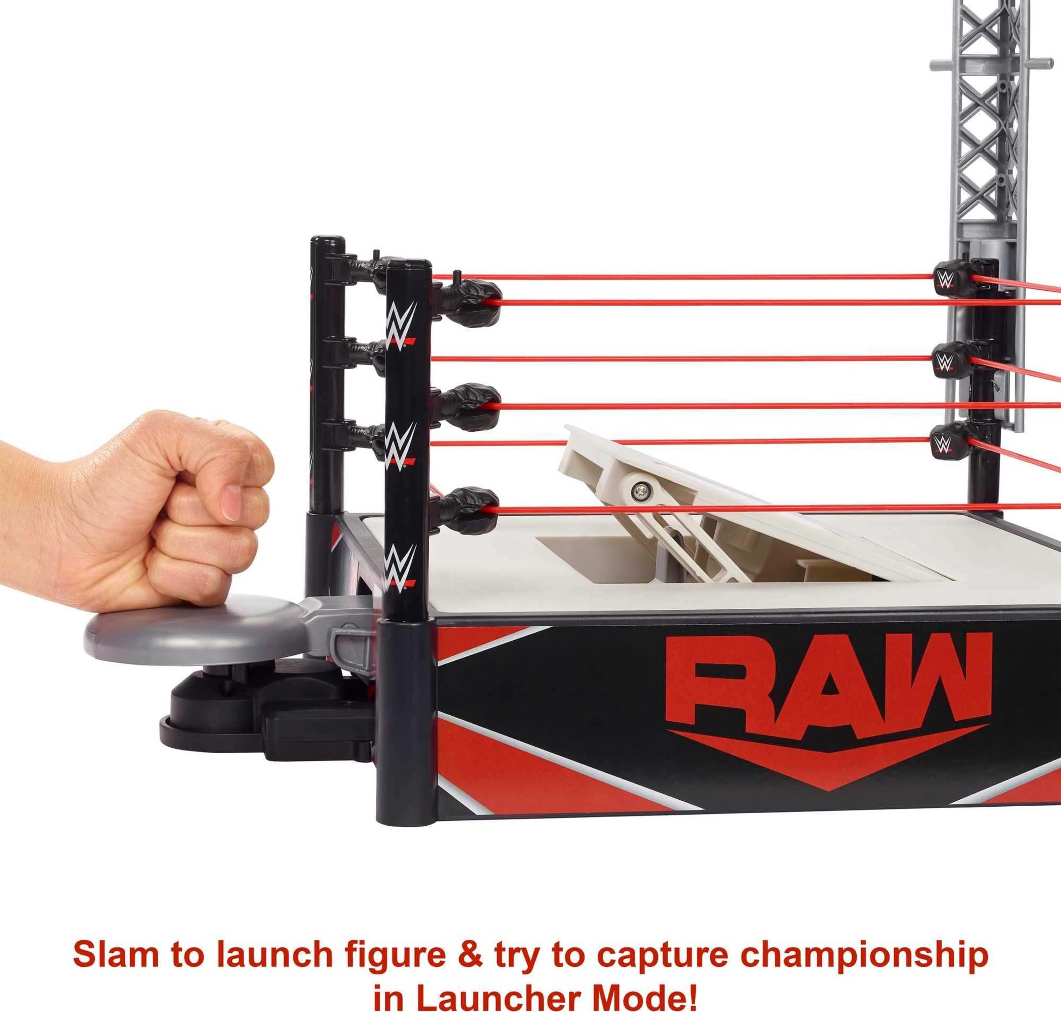 Mattel WWE Wrekkin Kickout Ring Playset - 2-Mode Action Figure Arena with Breakaway Table, Ages 6+ 5
