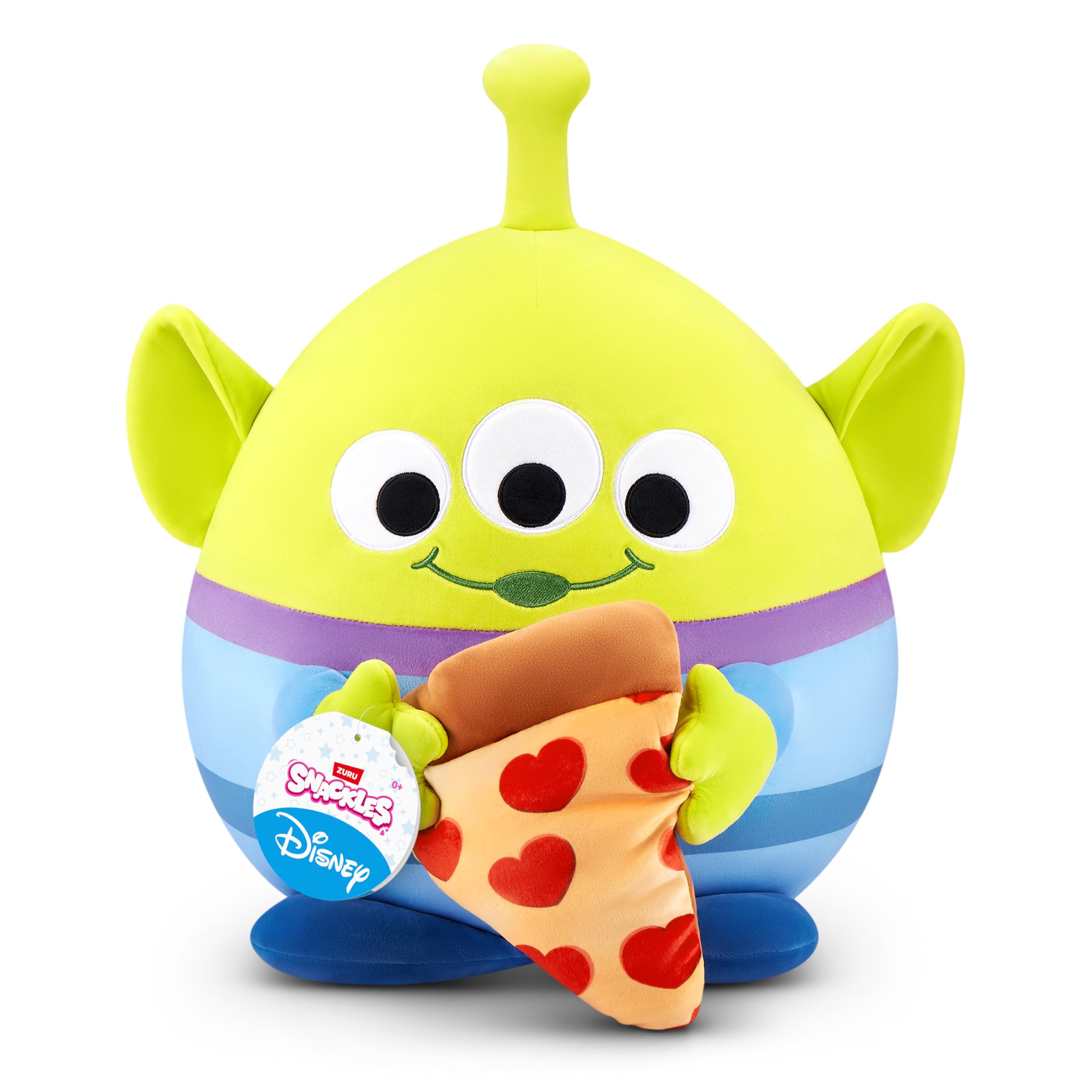 Snackles Disney 14-inch Plush Alien & Pizza Stuffed Toy by ZURU | Super-Soft Polyester 1