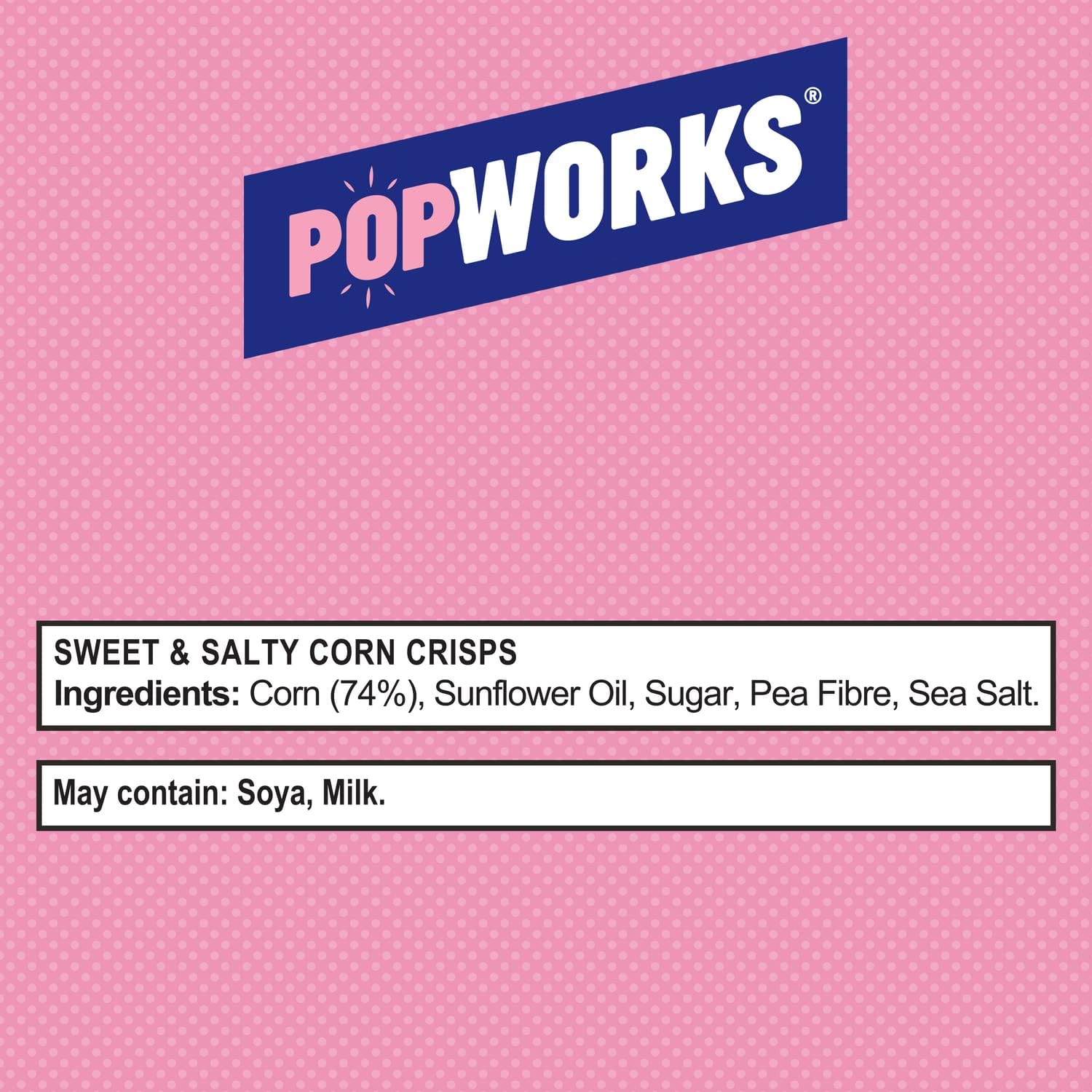 Popworks Sweet & Salty 85g (Case of 12) Vegan Gluten Free Popped Crisps 4