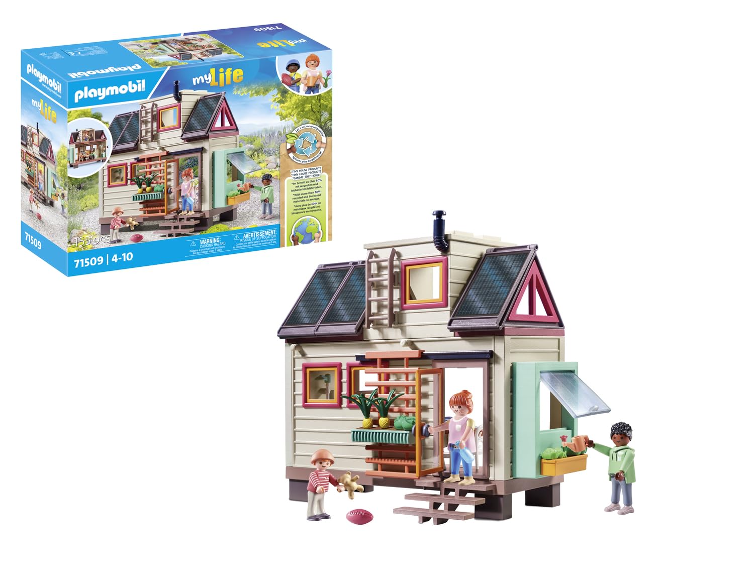 Playmobil Tiny House Playset - 160-Piece Detailed Home with Figures & Accessories for Ages 4+