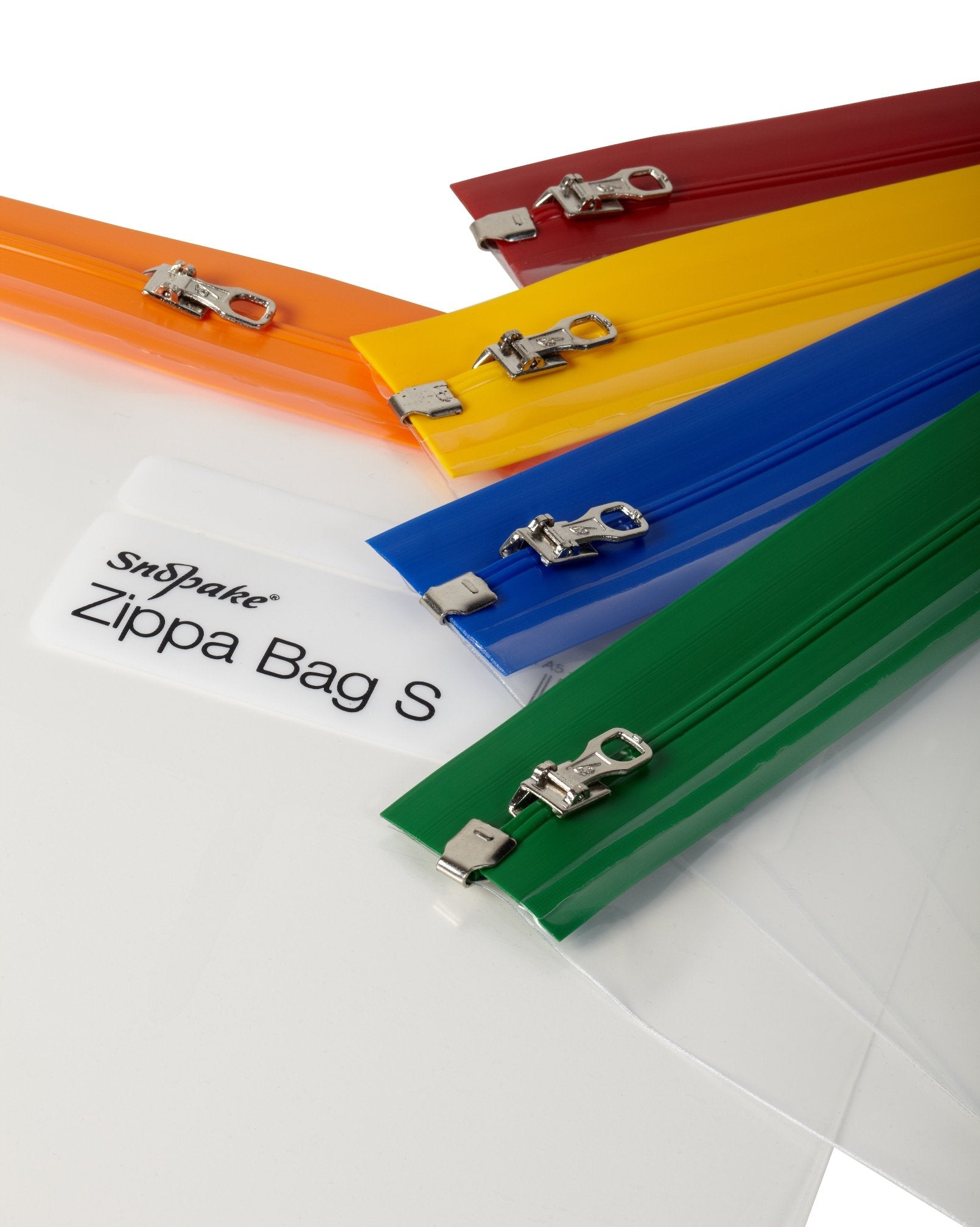 Snopake A5 Zippa-Bag 'S' Classic File Pocket with Write-On Label | Pack of 5 | Polyethylene