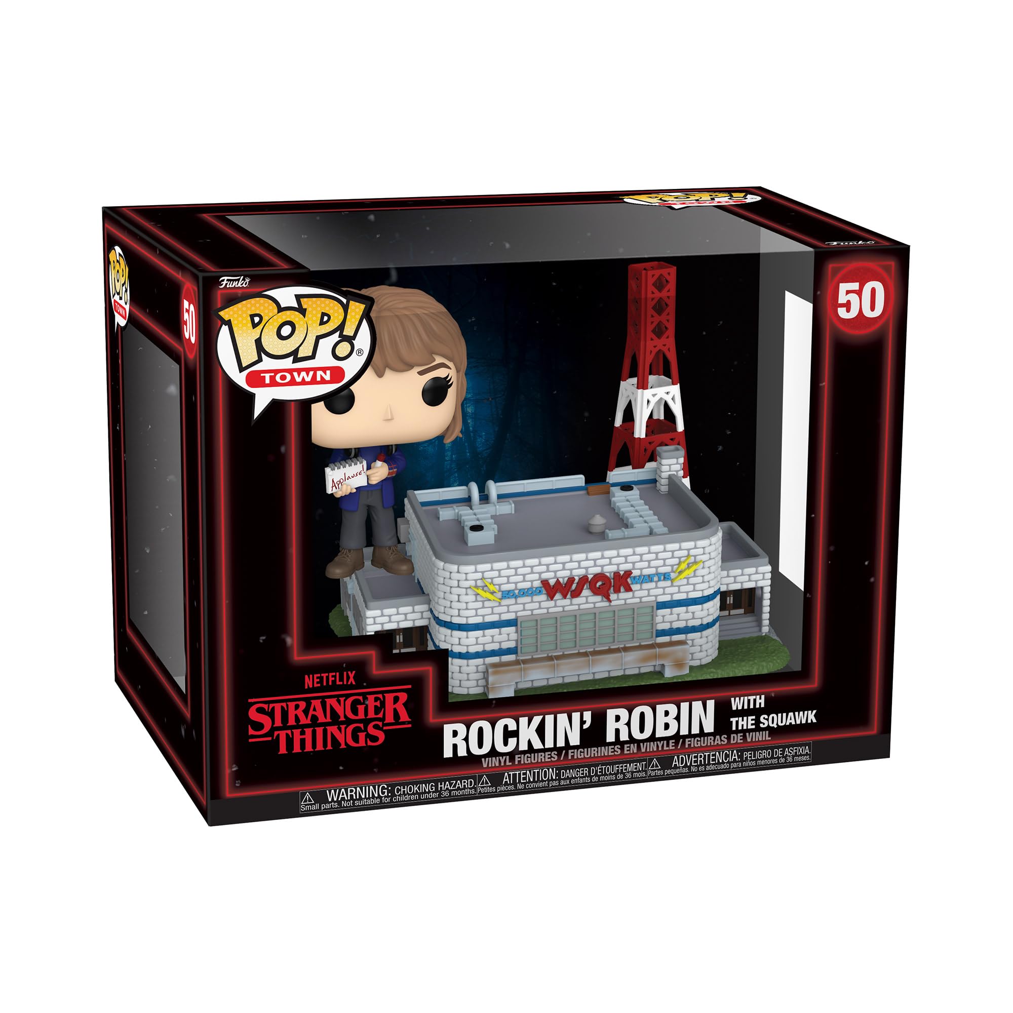 Funko Pop! Town: Stranger Things Season 5 - Rockin' Robin with The Squawk Vinyl Figure 3