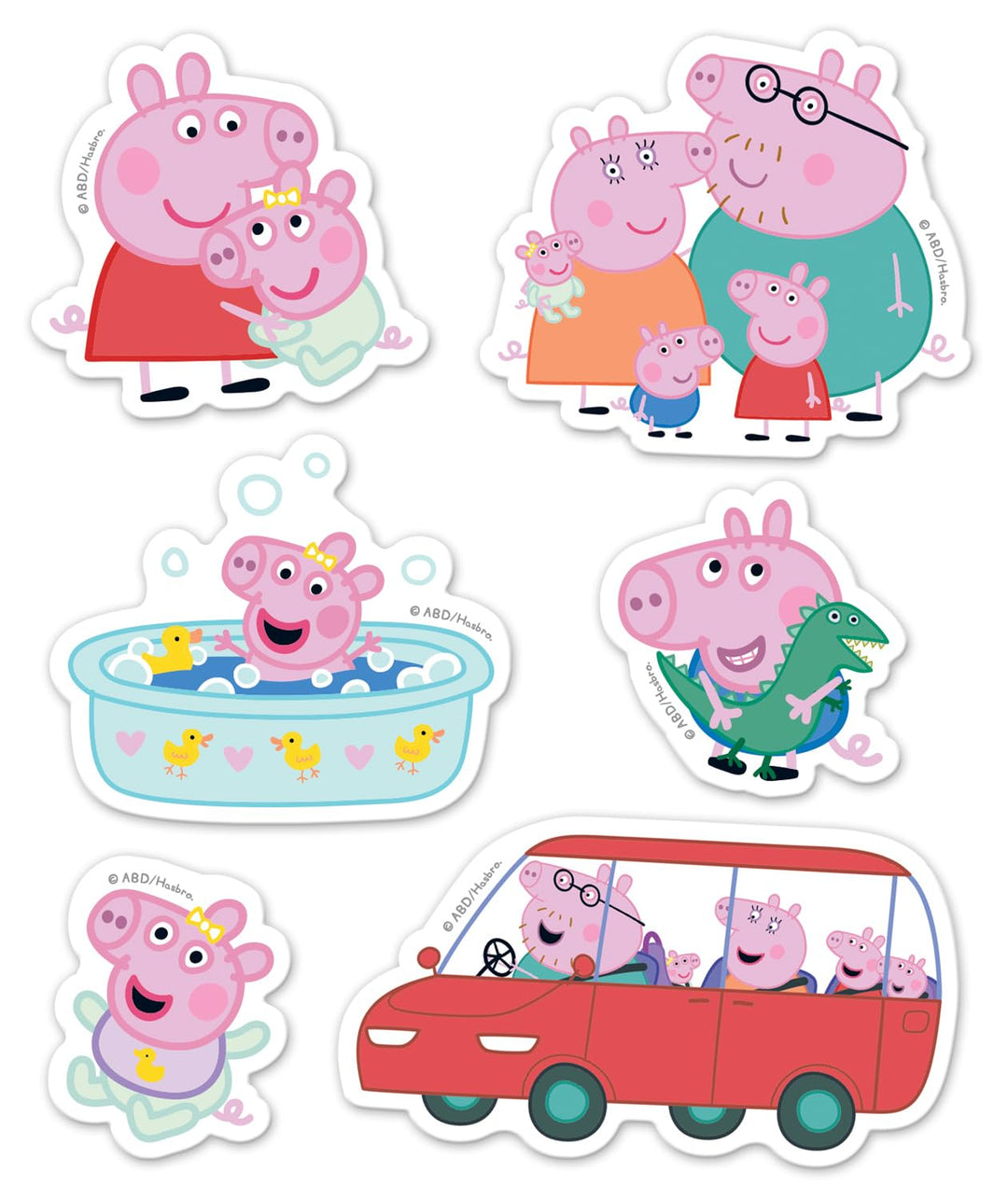 Paper Projects Peppa Pig Family Mega Sticker Pack - Evie the New Baby Sister Stickers