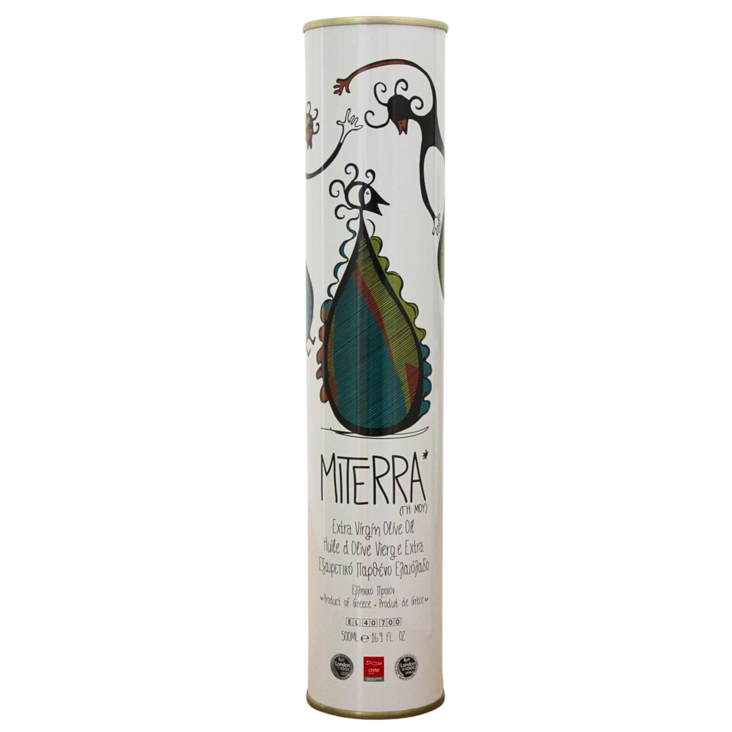 MITERRA Cretan Extra Virgin Olive Oil 500ml | Cold-Pressed Greek Koroneiki