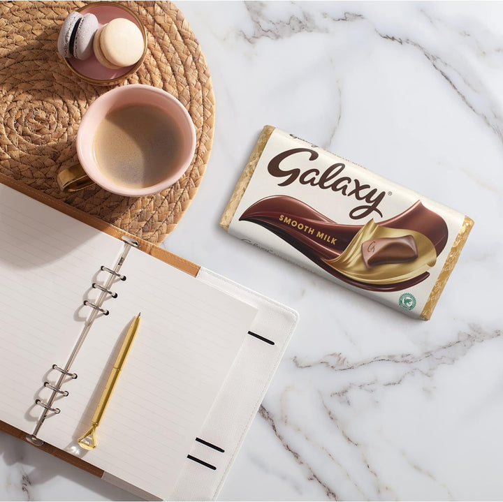 Galaxy Smooth Milk Chocolate Bar 100g - Movie Night Snack, Chocolate Gift, Sharing Bar