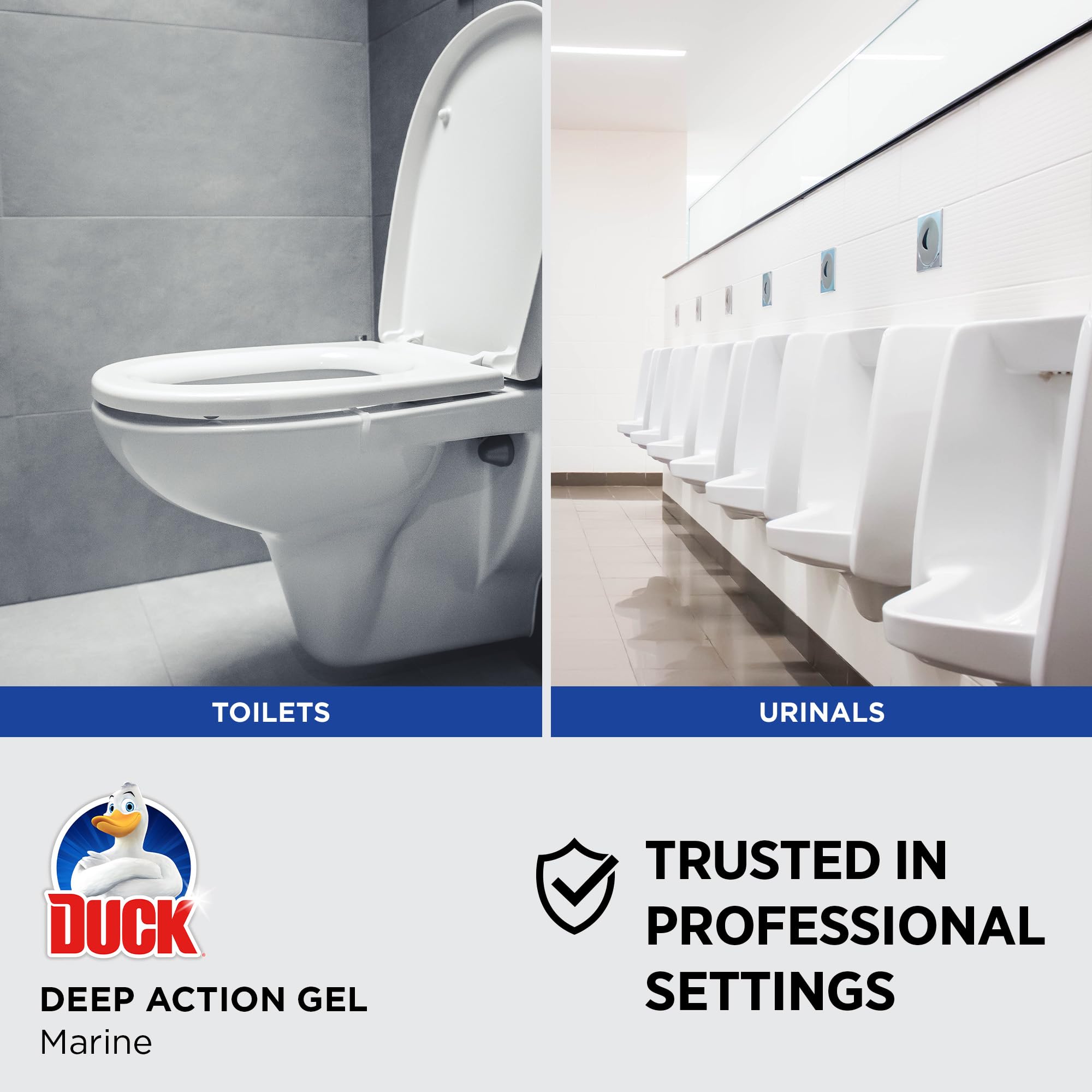 SC Johnson Professional Duck Deep Action Gel Marine Toilet Cleaner - 750 ml Gel Disinfectant for Toilets & Urinals 8