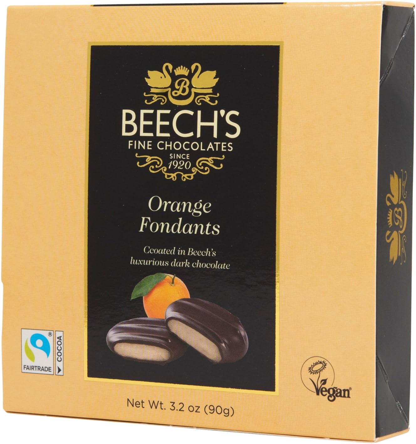 Beech's Orange Fondants, 90g - Zesty Chocolate-Covered Treats