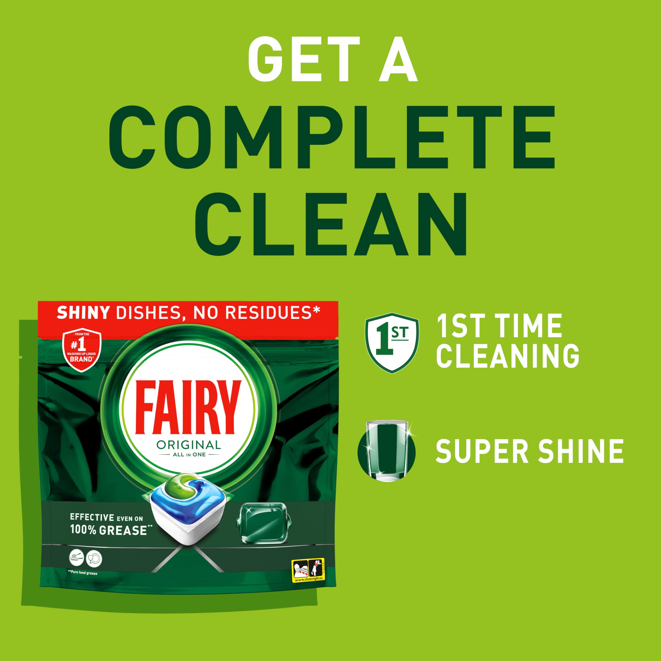Fairy Original All-in-1 Dishwasher Tablets (70 Tablets) 3