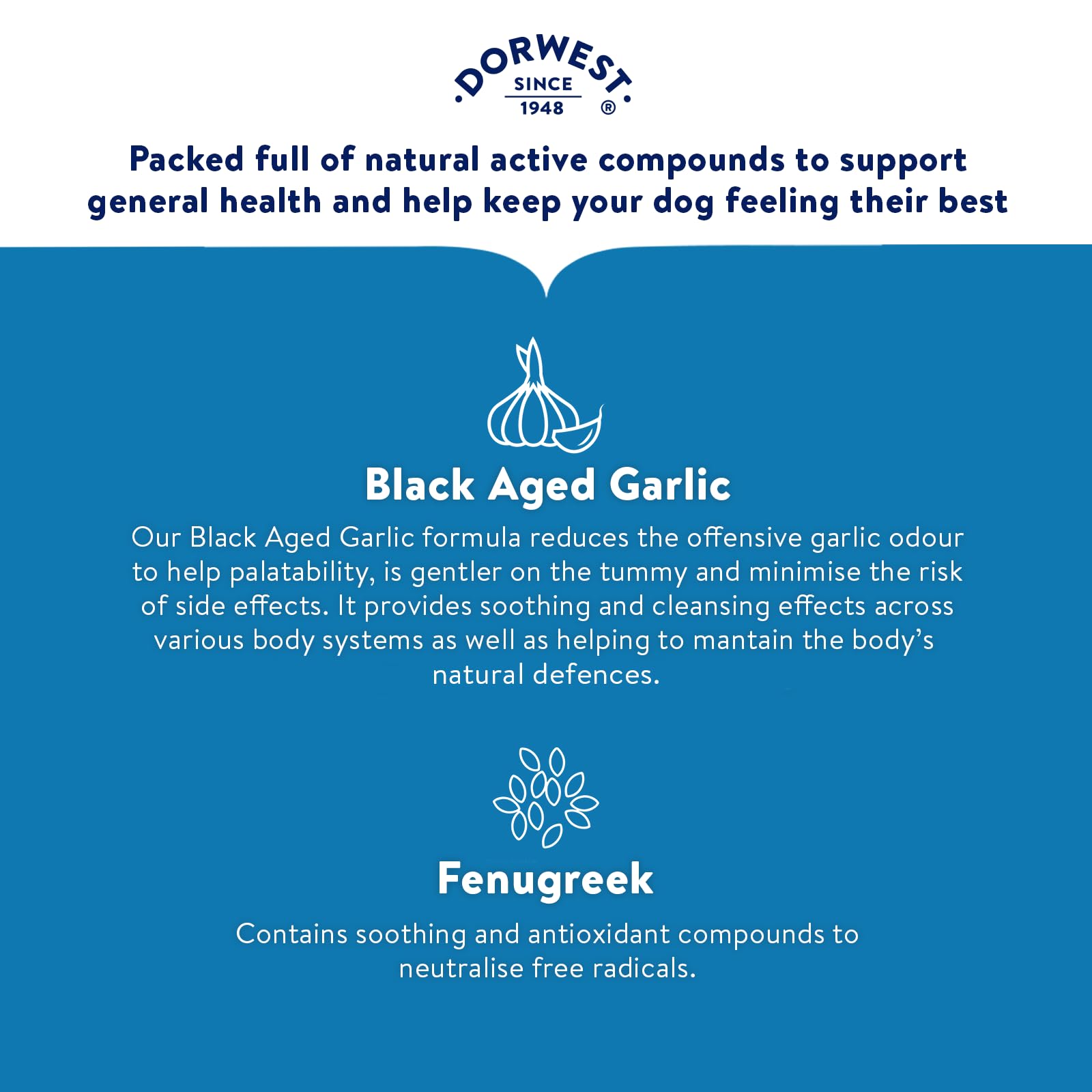 DORWEST HERBS Garlic and Fenugreek Tablets for Dogs - 500 Count | Supports Immunity & Skin Health 4