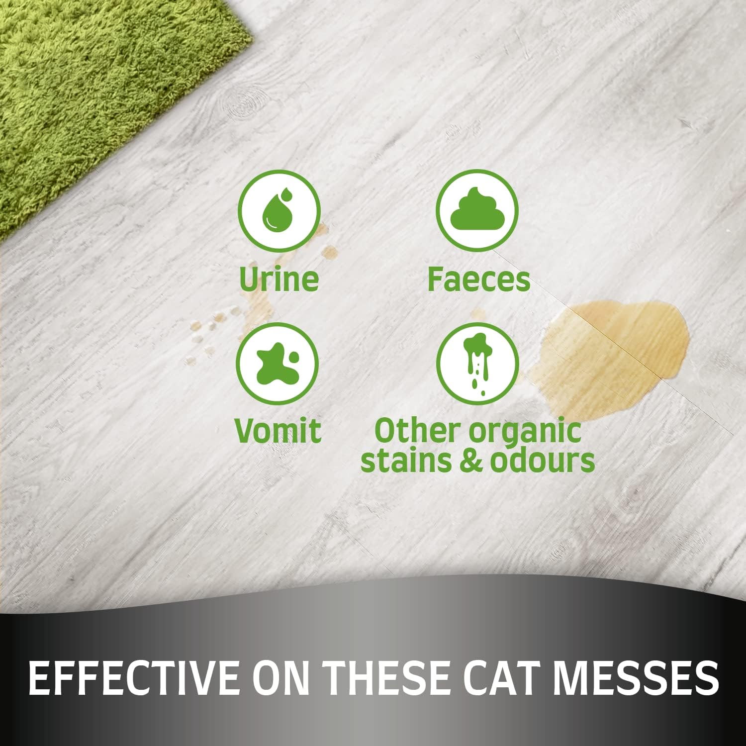 Nature's Miracle Ultimate Cat Stain & Odour Eliminator - Extra Strong Bio-Enzymatic Formula (1.03 kg) 6